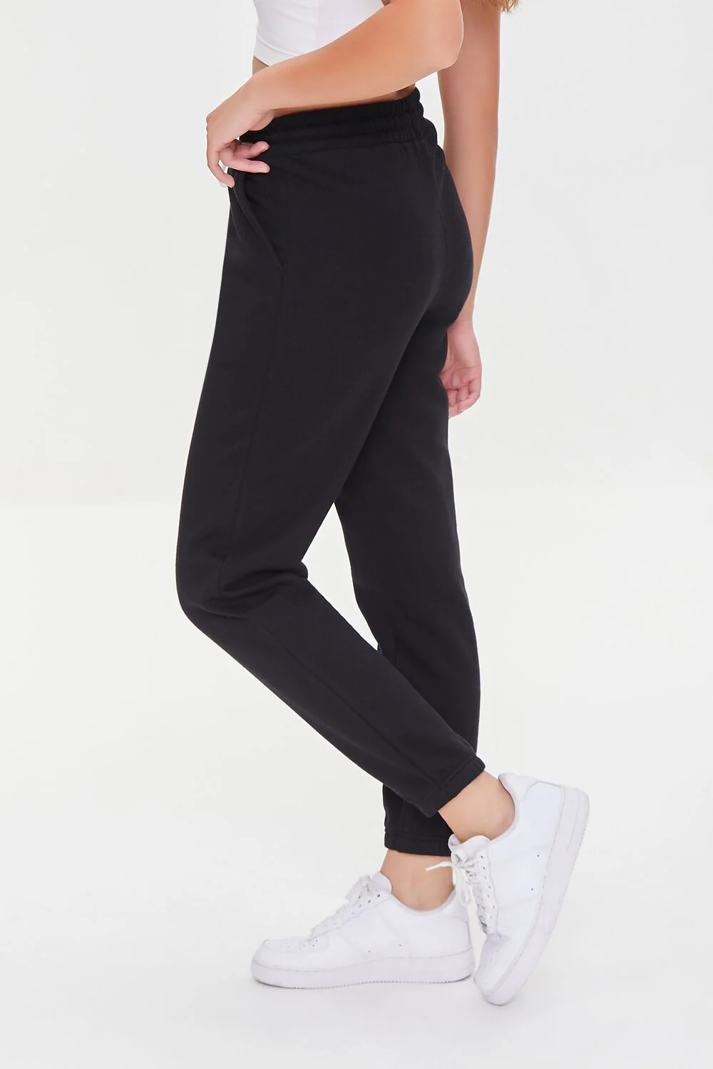 Basic Fleece Drawstring Joggers - Image 8