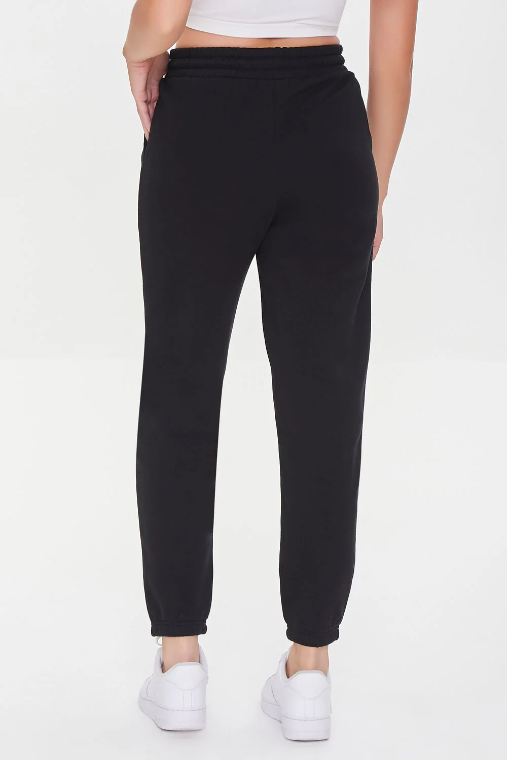 Basic Fleece Drawstring Joggers - Image 9