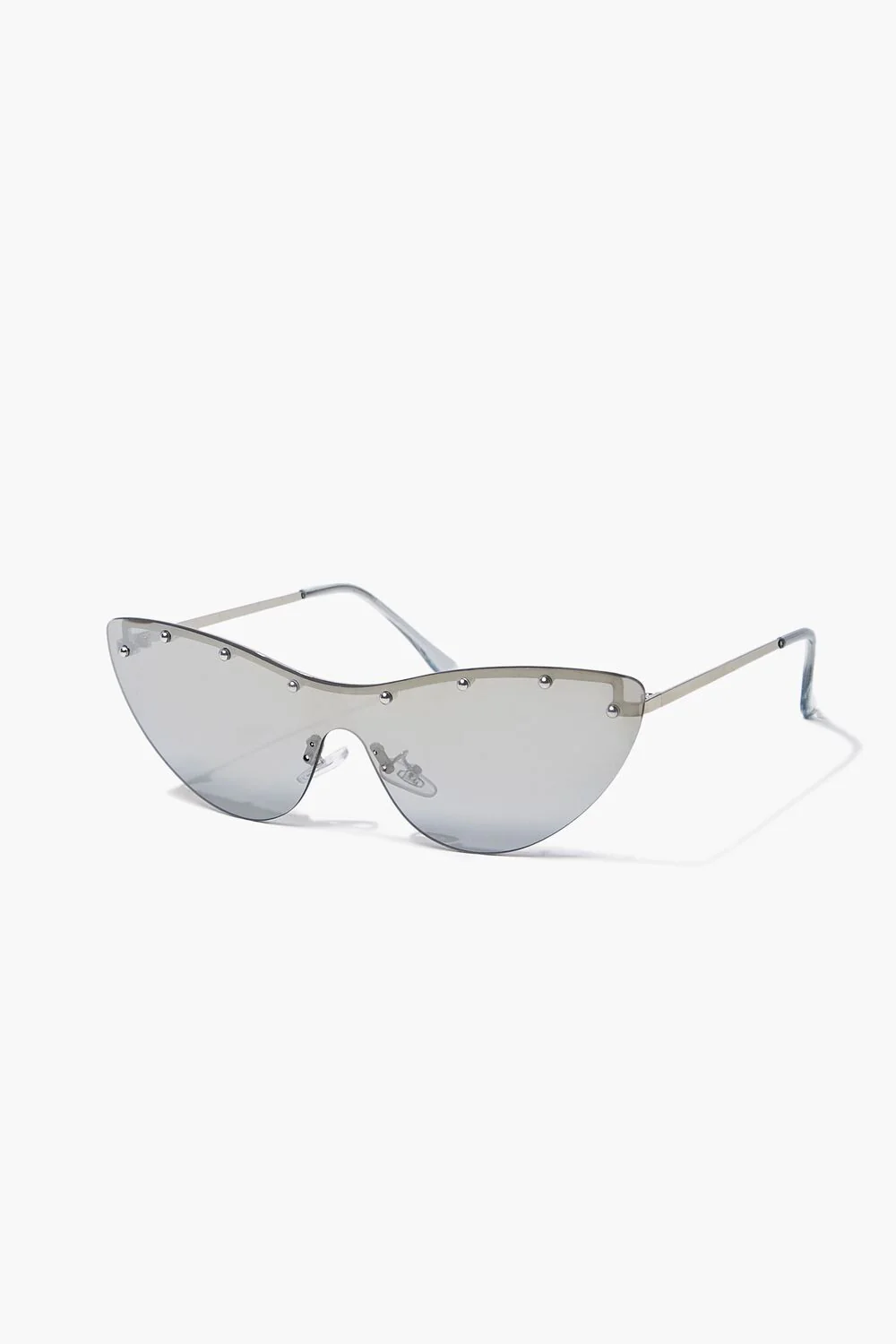 Studded Mirror Cat-Eye Sunglasses - Image 4