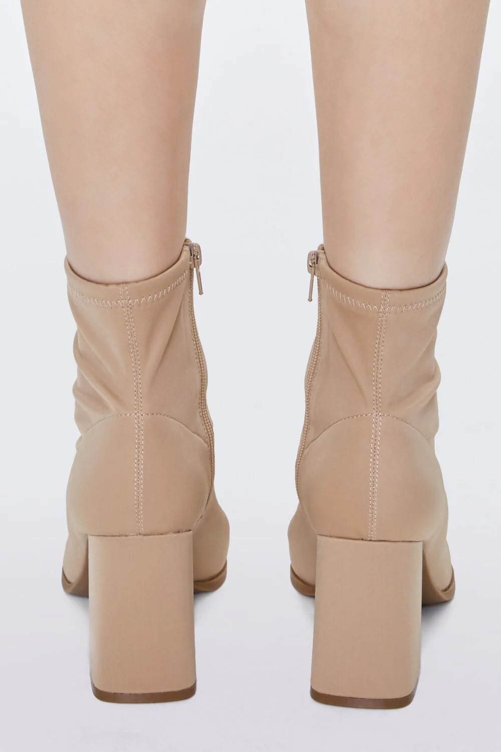 Faux Leather Zip-Up Booties - Image 3