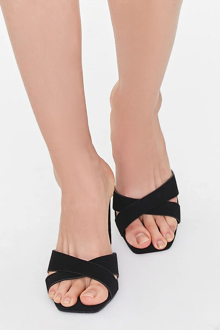 Crisscross Square-Toe Heels - Image 4