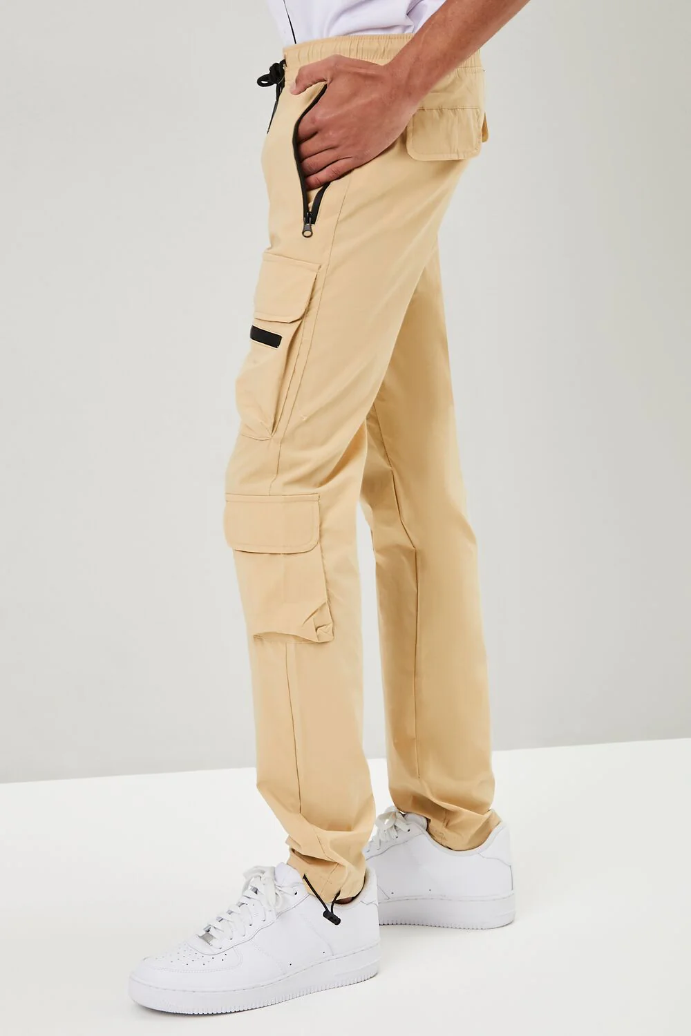 Drawstring Utility Cargo Joggers - Image 3