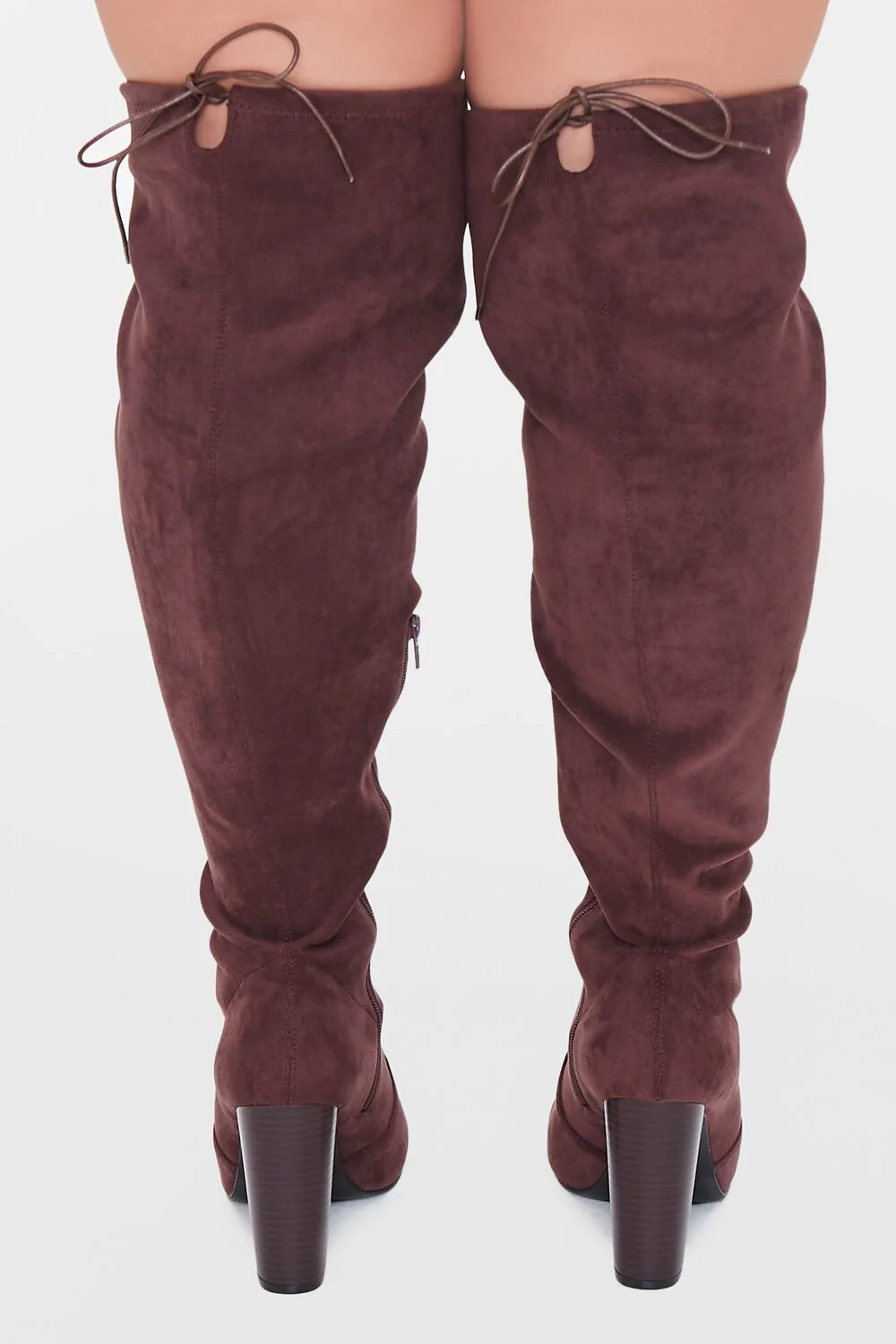 Faux Suede Knee-High Boots (Wide) - Image 3