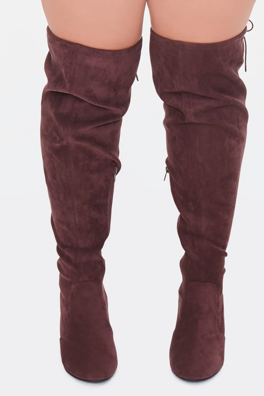 Faux Suede Knee-High Boots (Wide) - Image 4