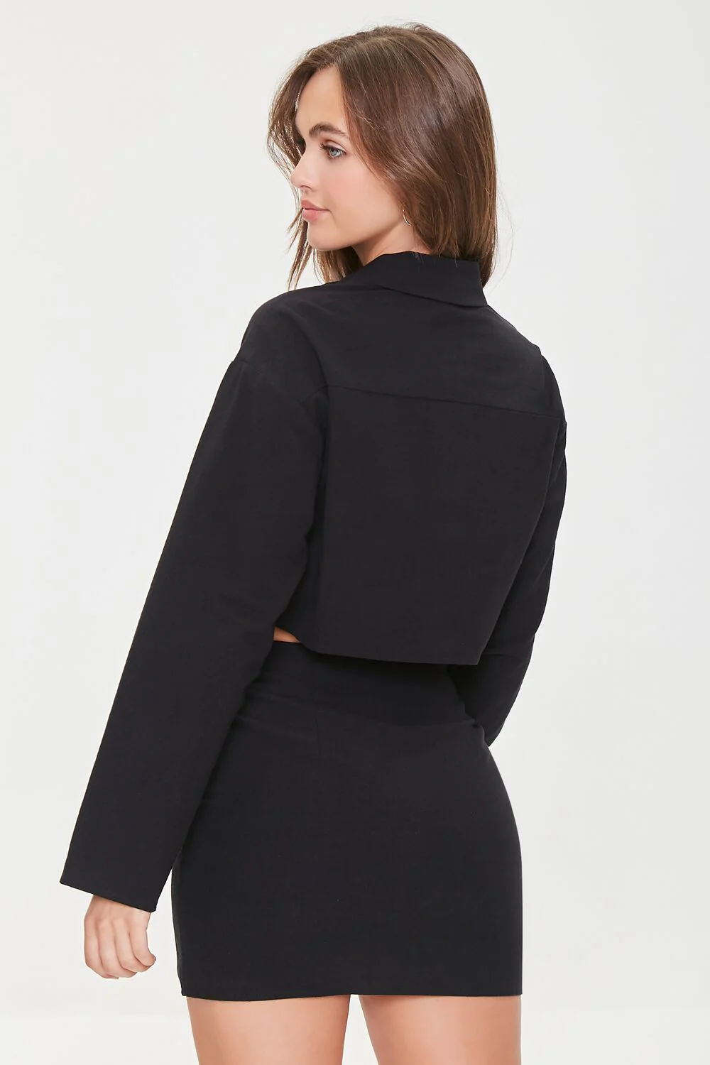 Cropped Shirt & Mini Skirt Set - Image 3