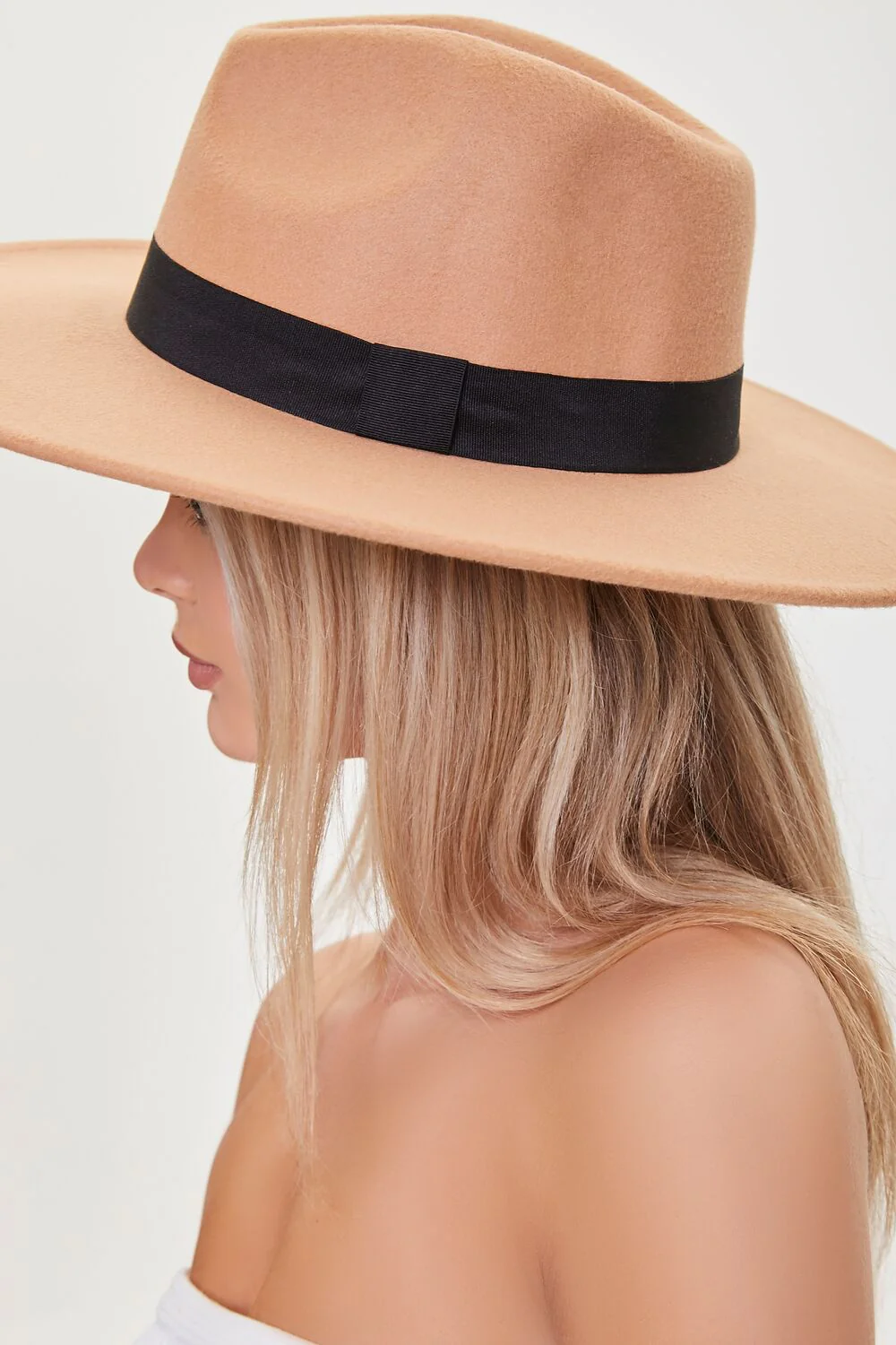 Pinched Ribbon-Trim Fedora - Image 3