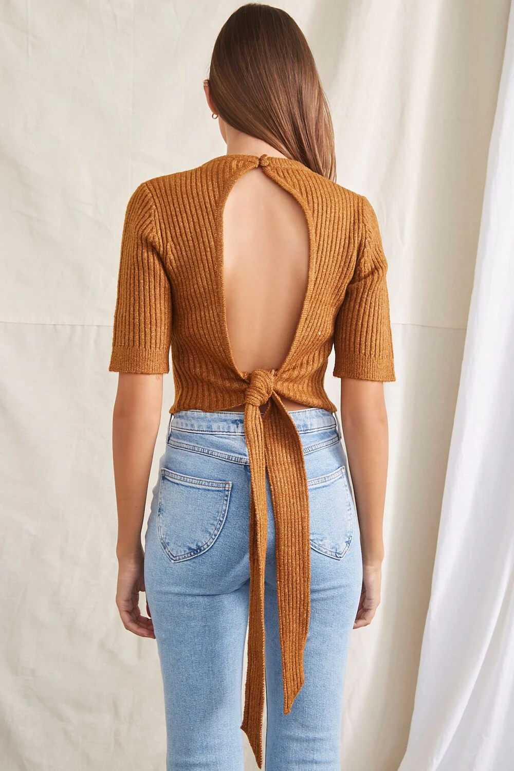 Cutout Sweater-Knit Top - Image 3