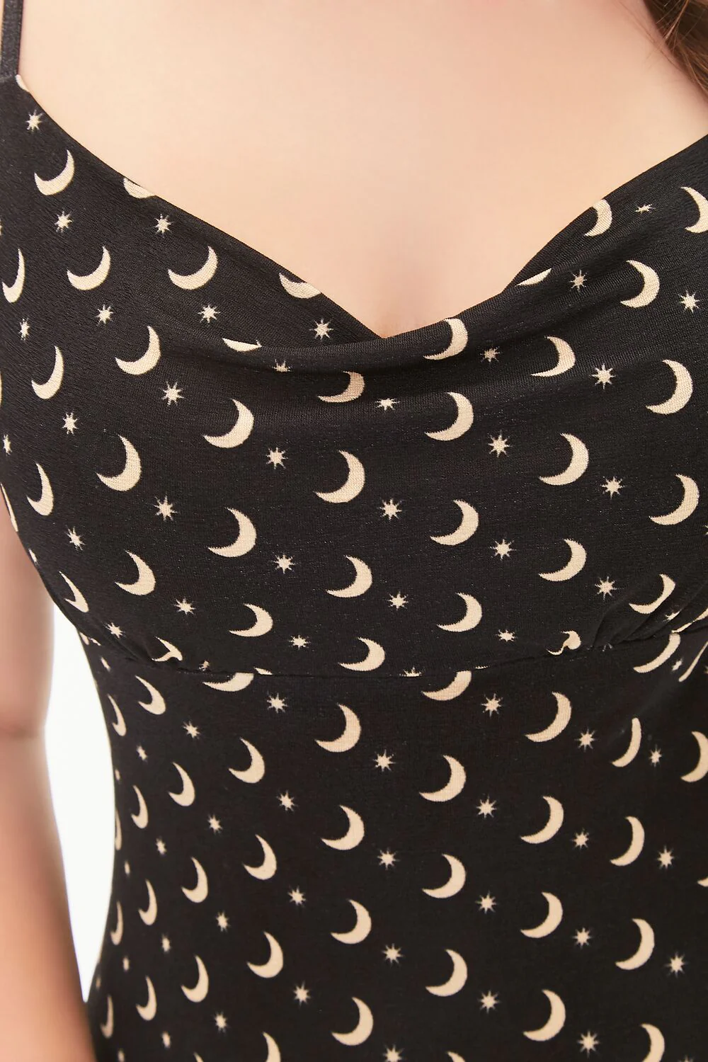 Plus Size Moon Print Mini Dress - Image 5
