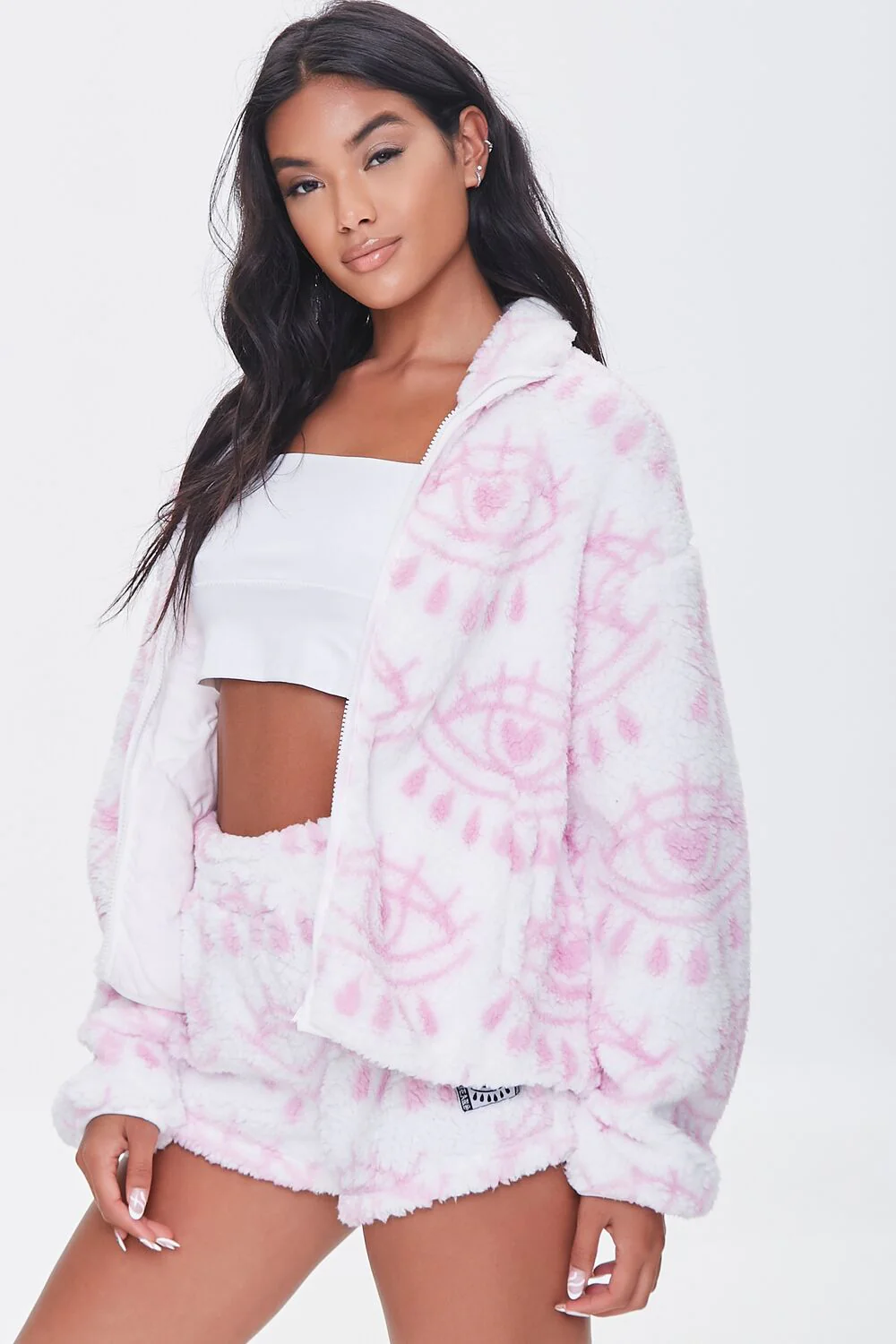 Heart Eye Plush Jacket - Image 2