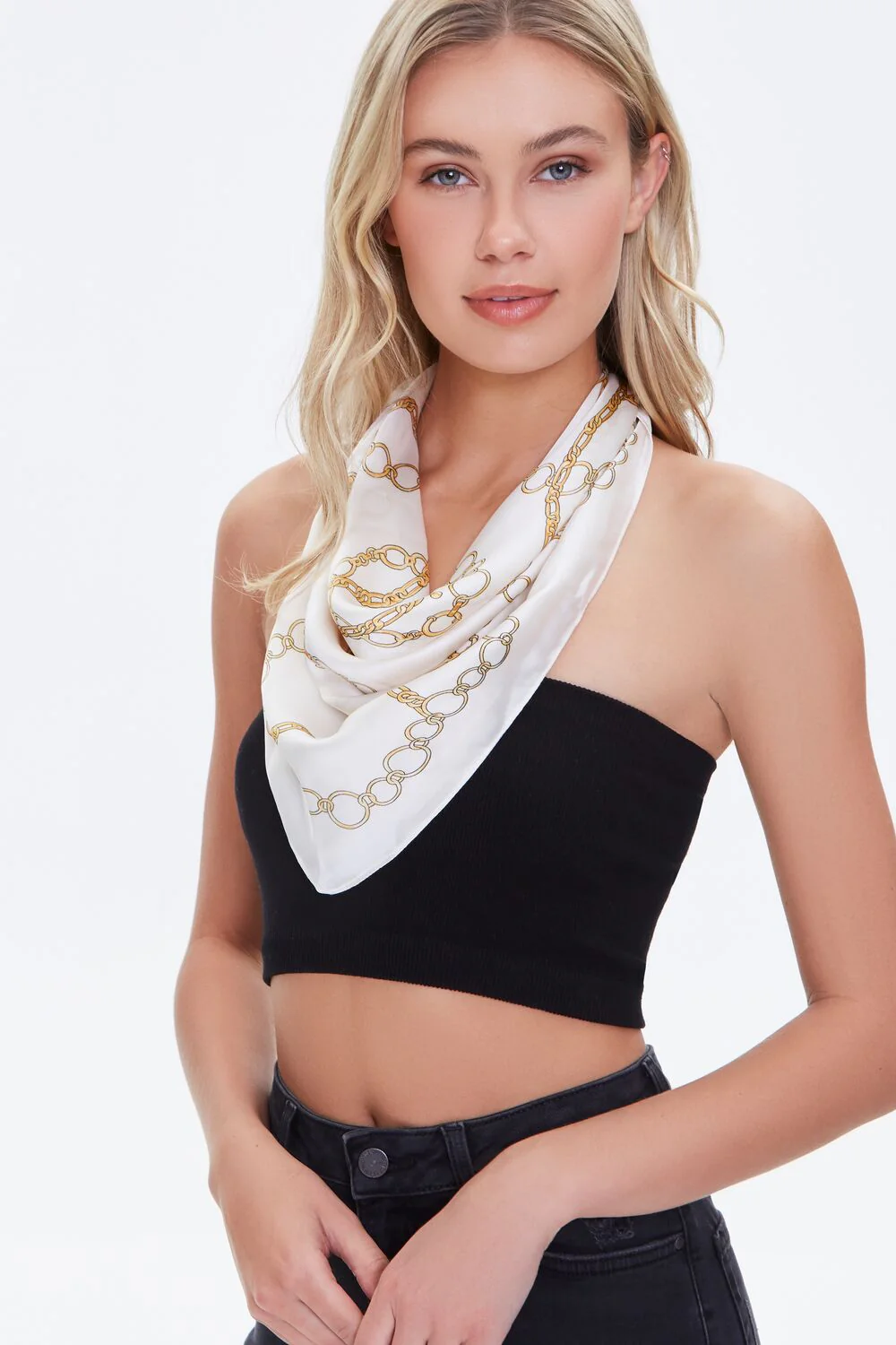 Chain Print Handkerchief Top - Image 10