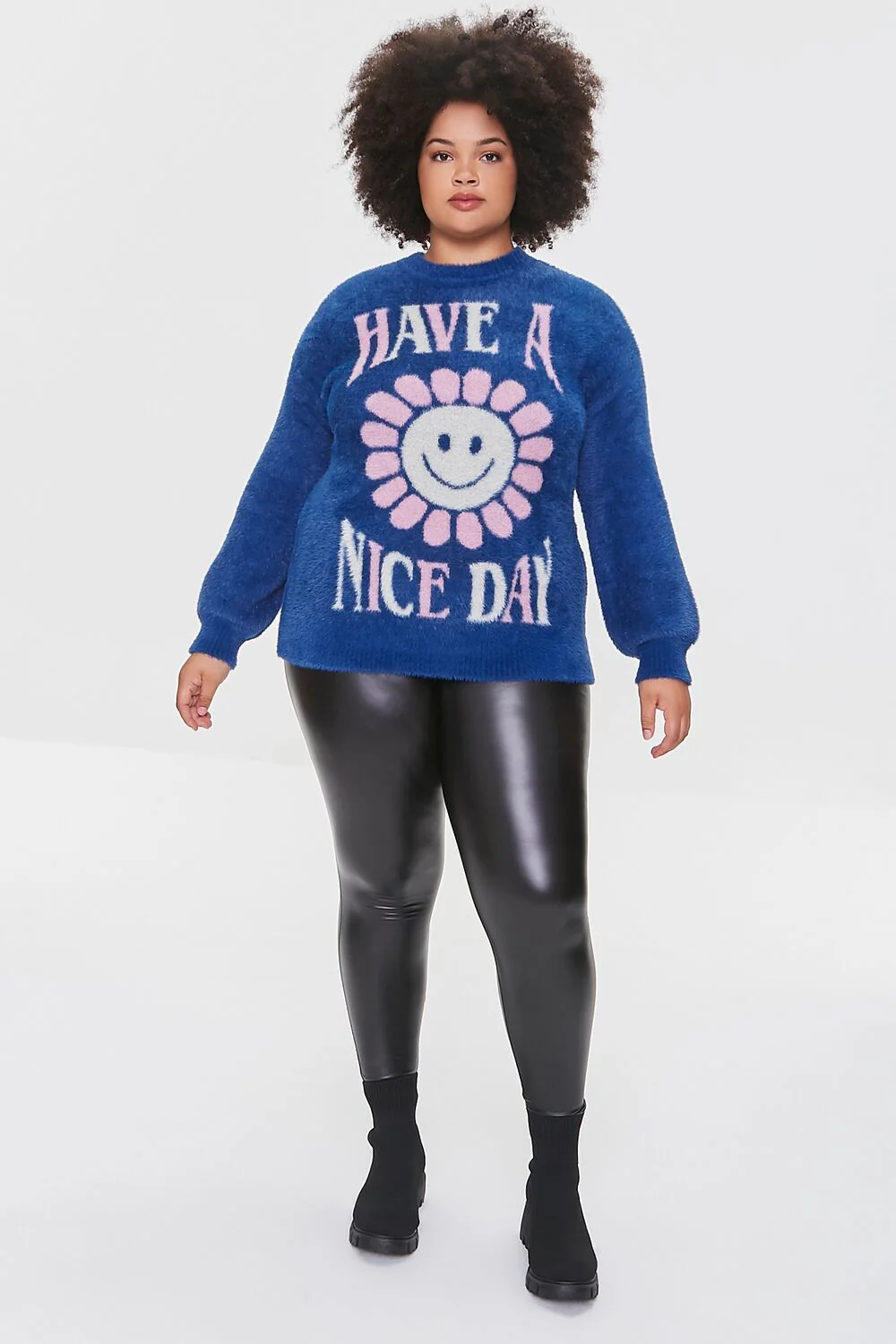 Plus Size Daisy Sweater-Knit Pullover - Image 4
