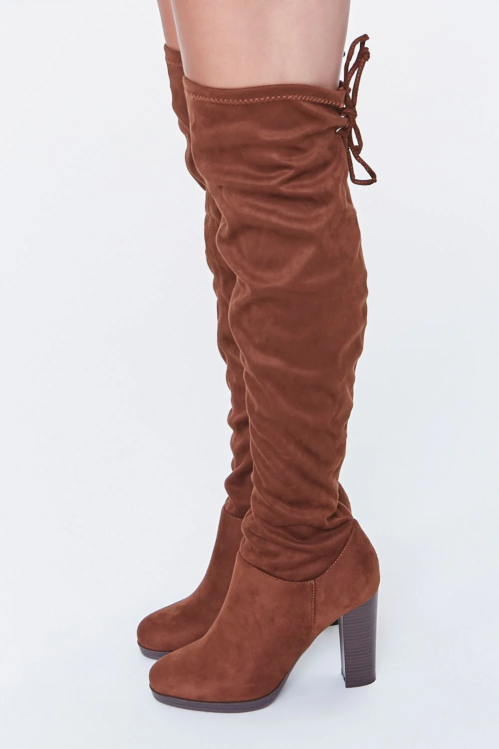 Faux Suede Over-the-Knee Boots - Image 2