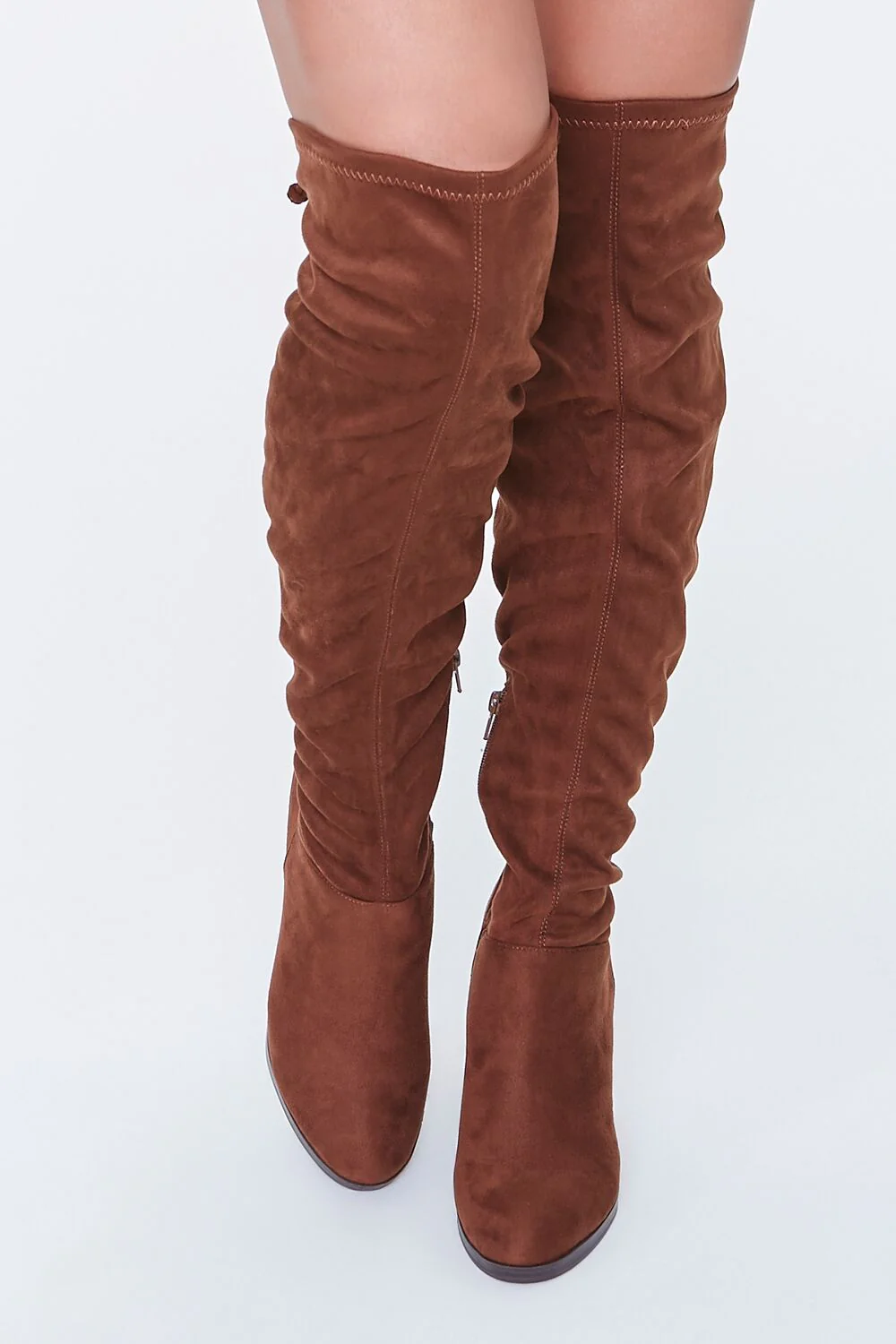 Faux Suede Over-the-Knee Boots - Image 4