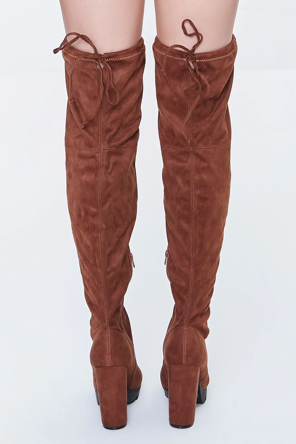 Faux Suede Over-the-Knee Boots - Image 3