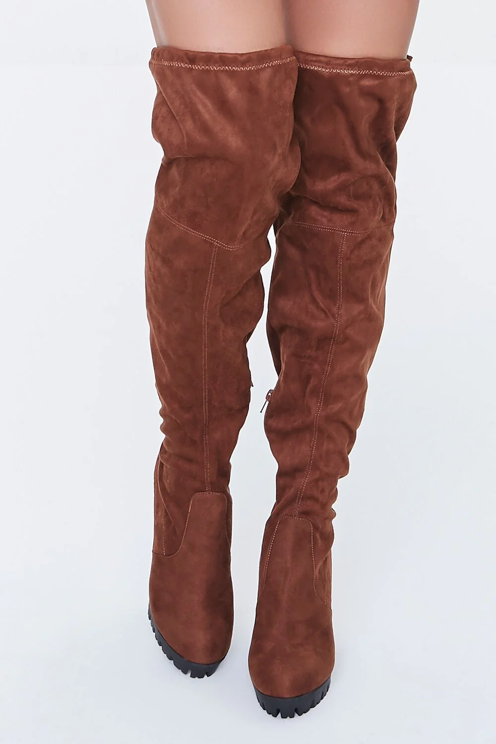 Faux Suede Over-the-Knee Boots - Image 4
