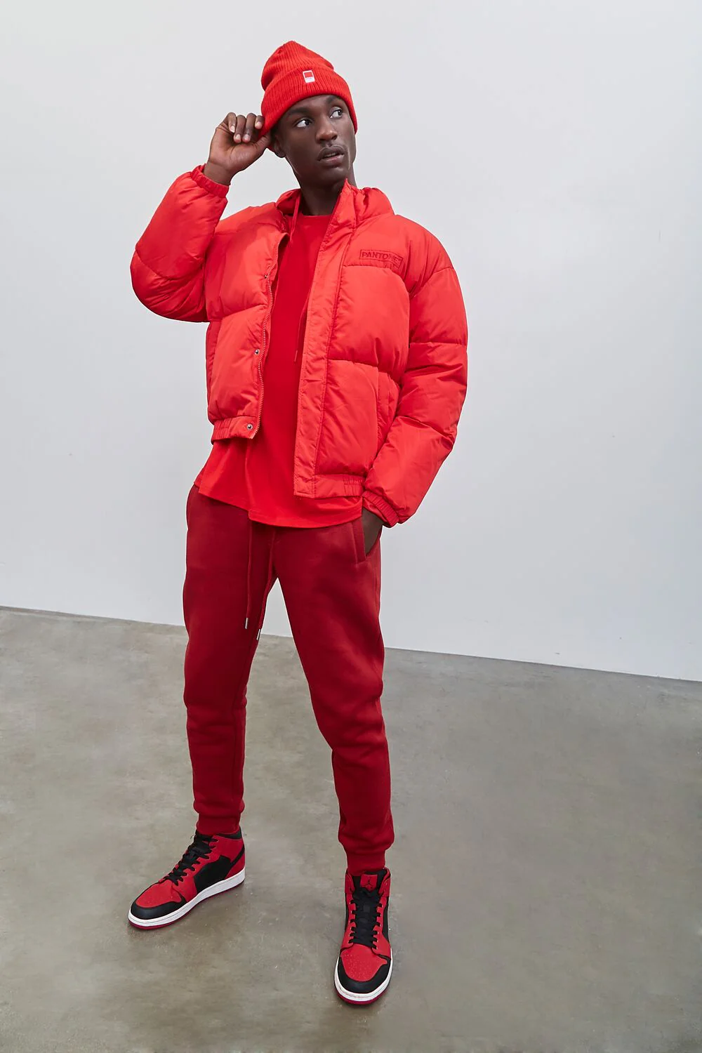Embroidered Pantone Zip-Up Puffer Jacket - Image 4