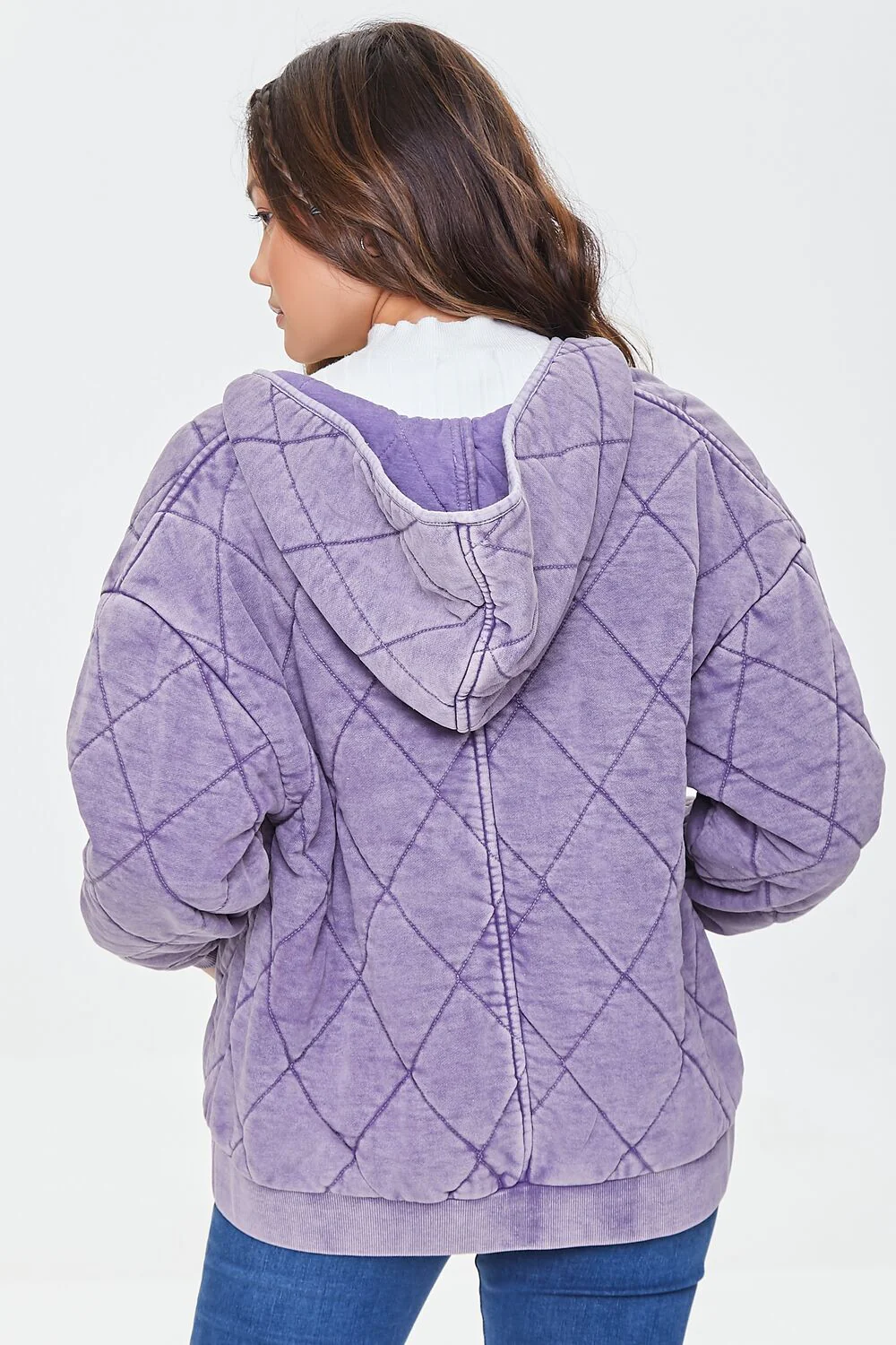 Quilted Zip-Up Hoodie - Image 4