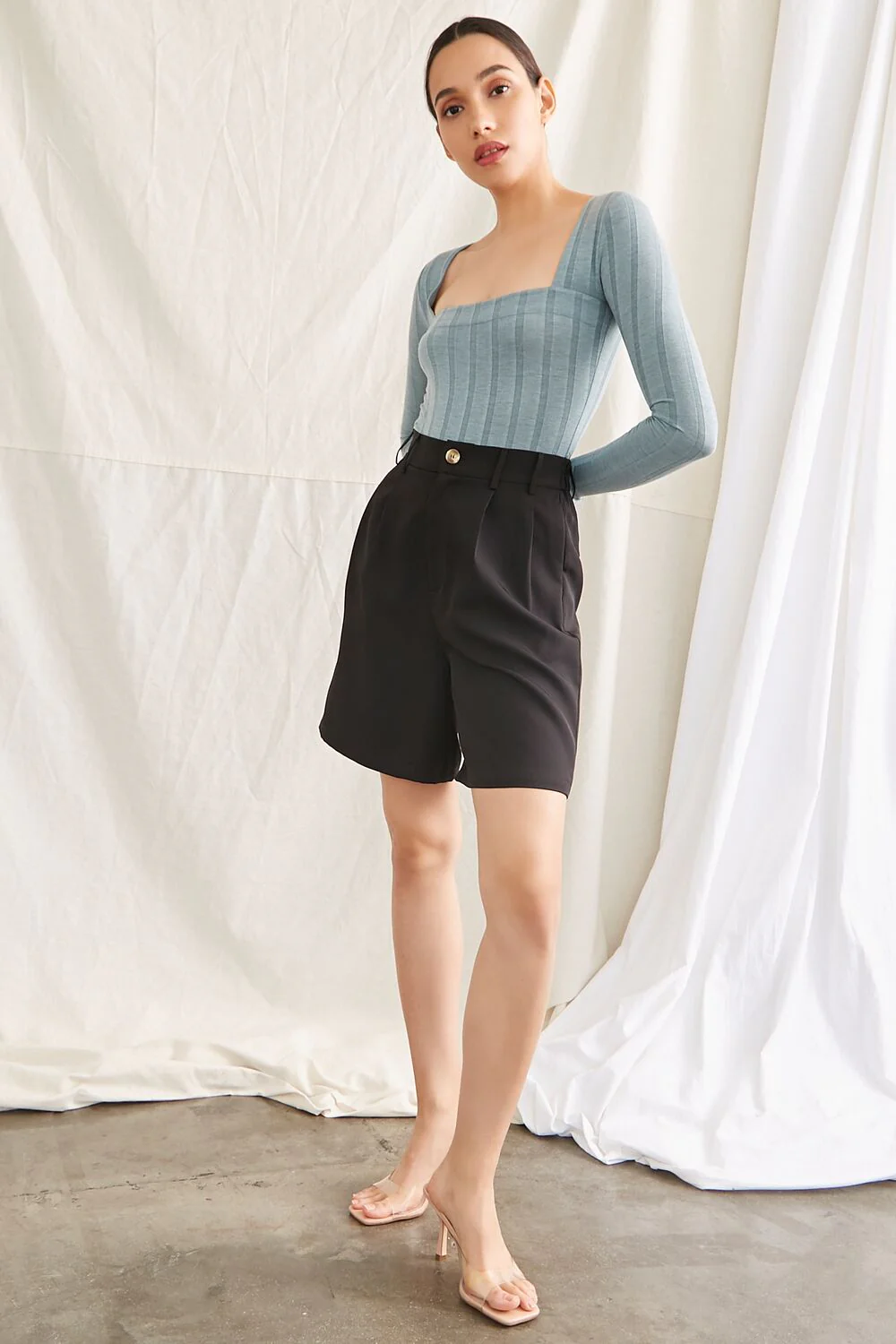 Ribbed Long-Sleeve Bodysuit - Image 4