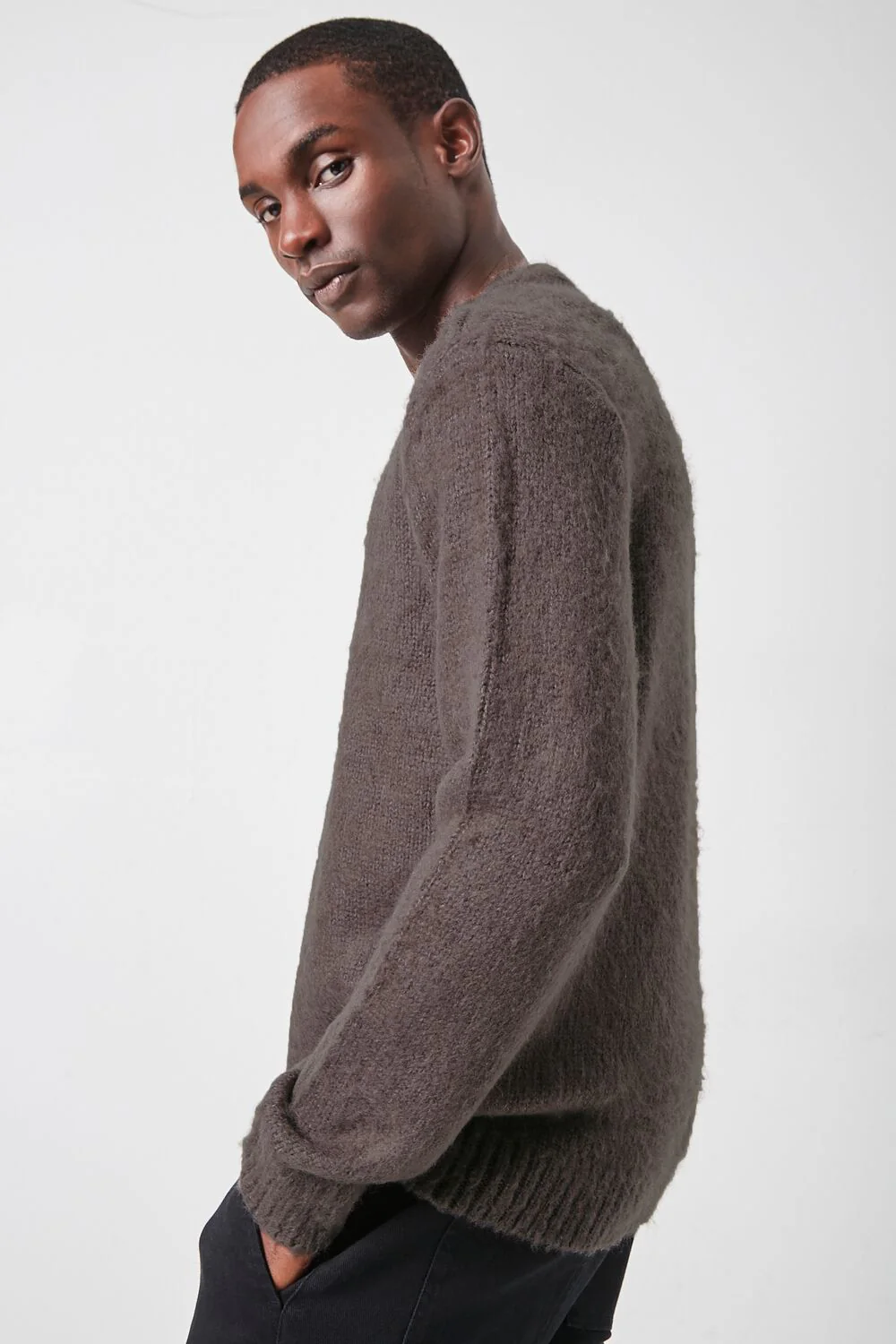 Brushed Purl Knit Sweater - Image 2