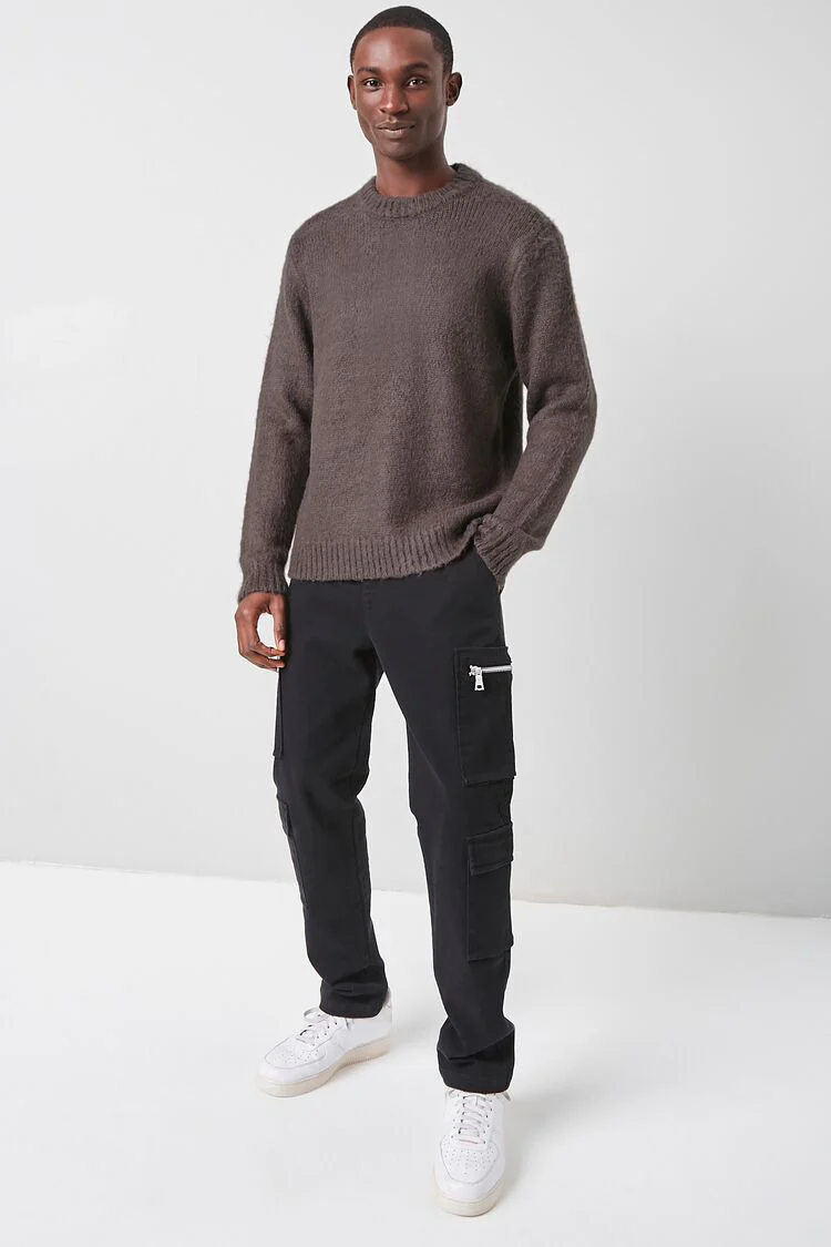 Brushed Purl Knit Sweater - Image 4