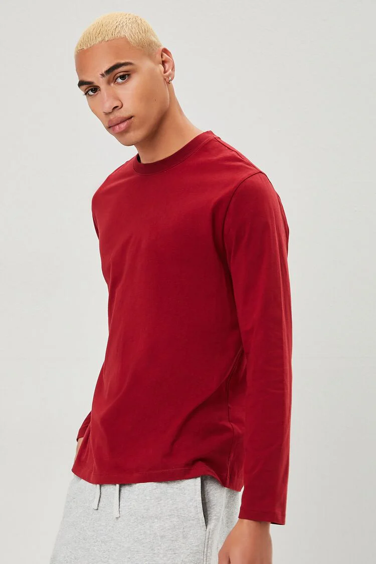 Long-Sleeve Crew Neck Tee - Image 2