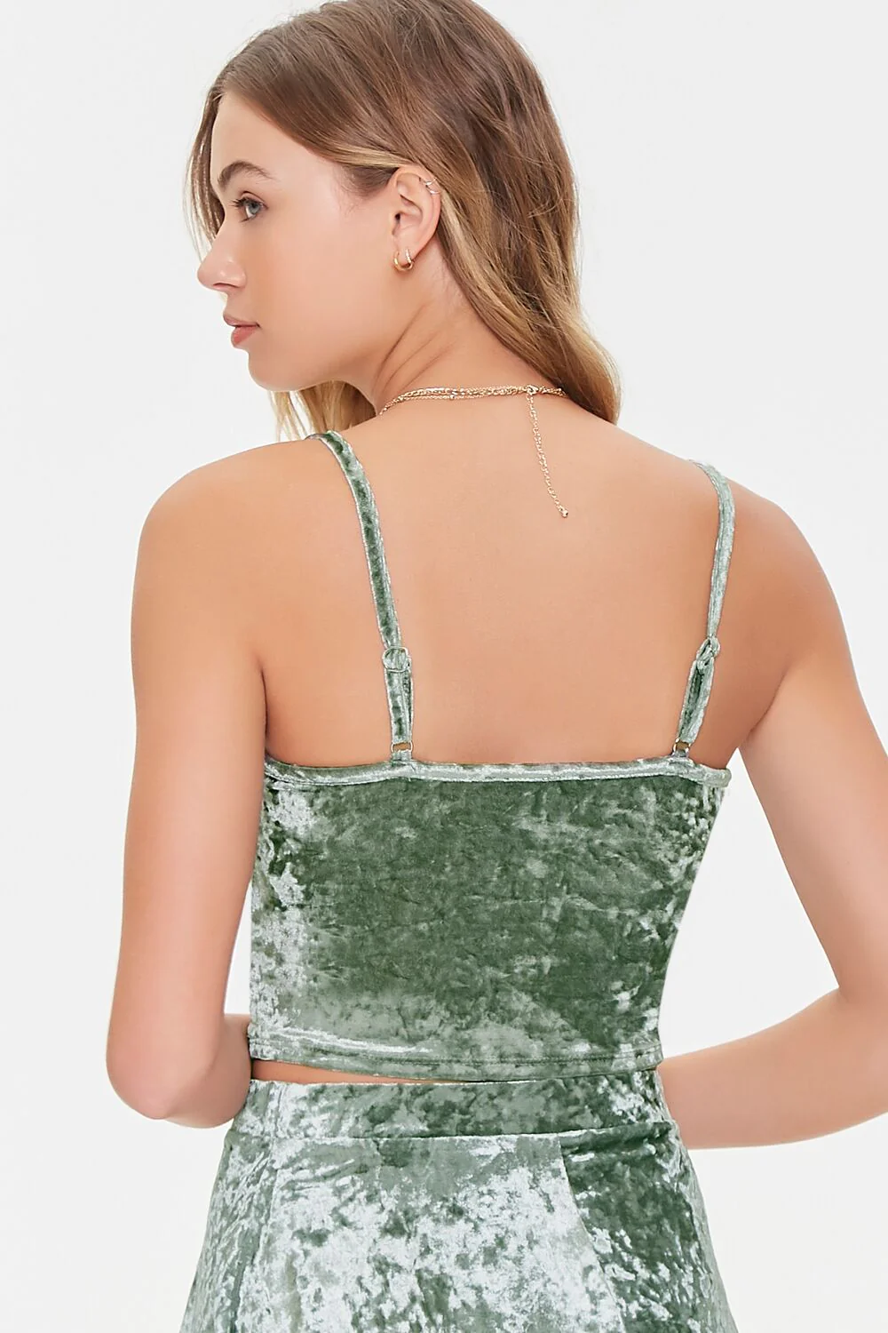 Velvet Cropped Cami - Image 3