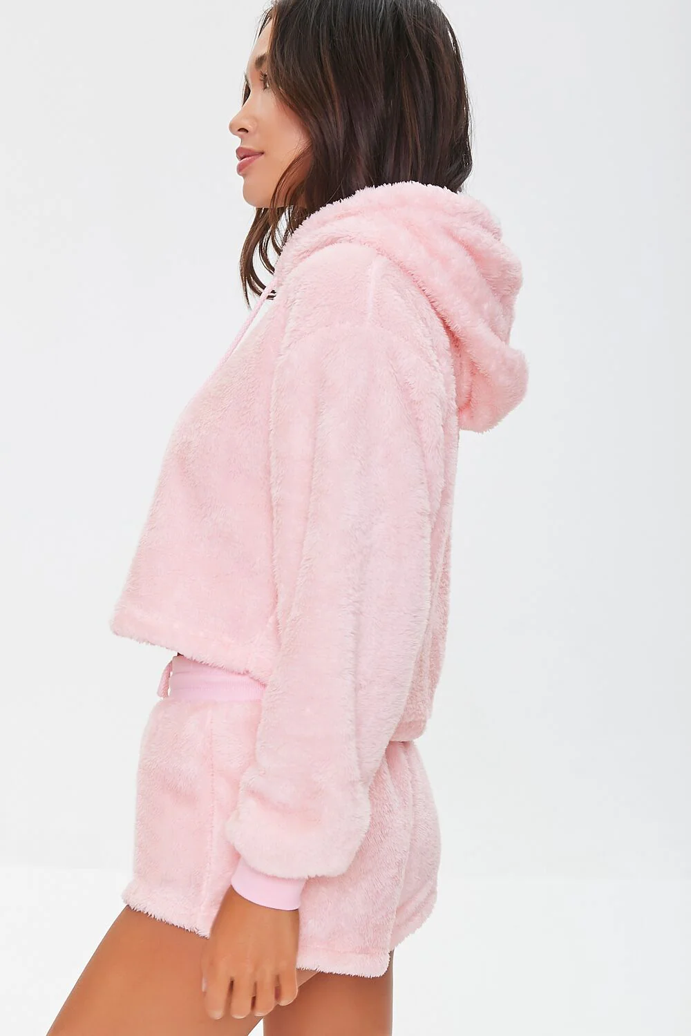 Plush Drawstring Lounge Hoodie - Image 2