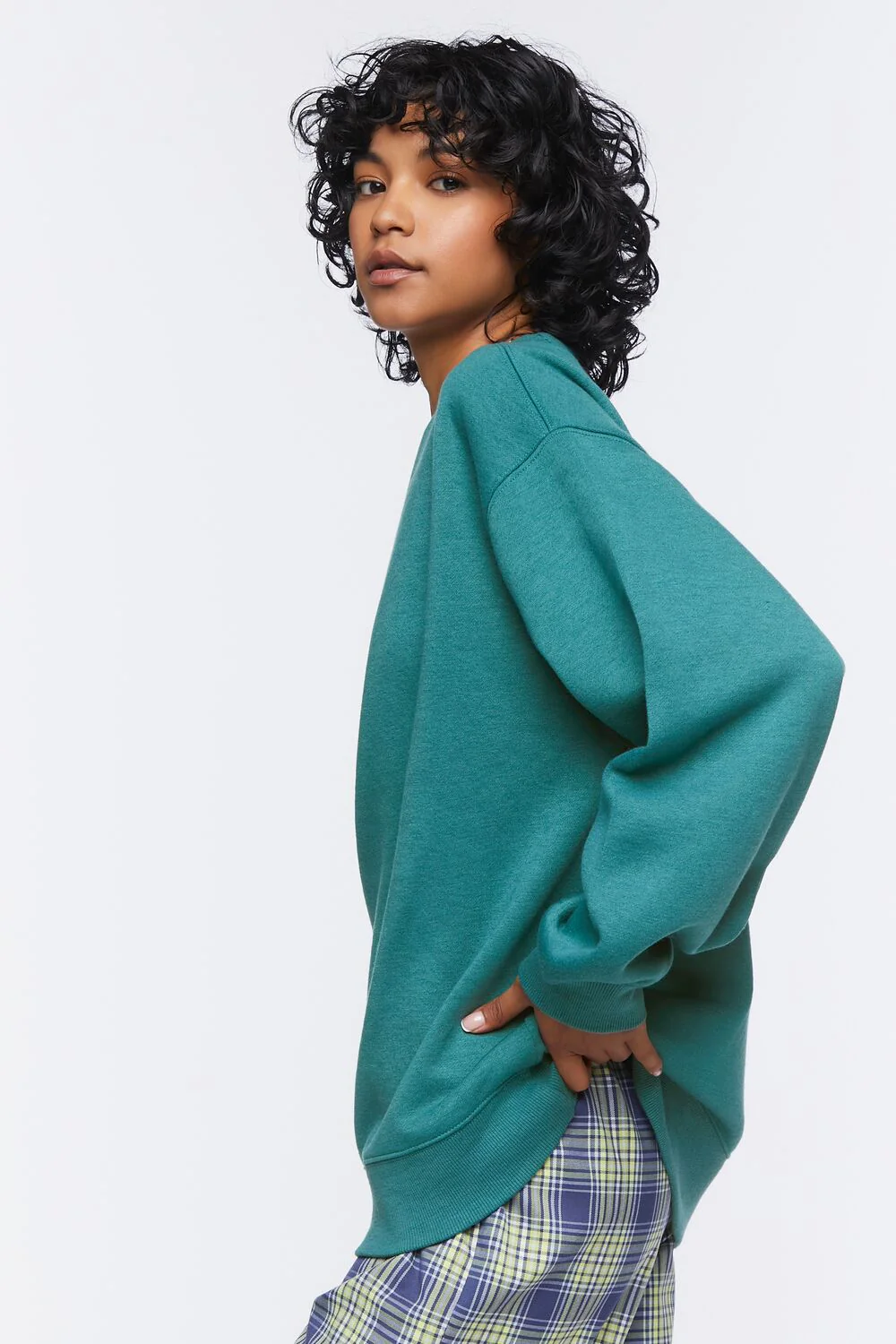 Basic Fleece Crew Pullover - Image 2