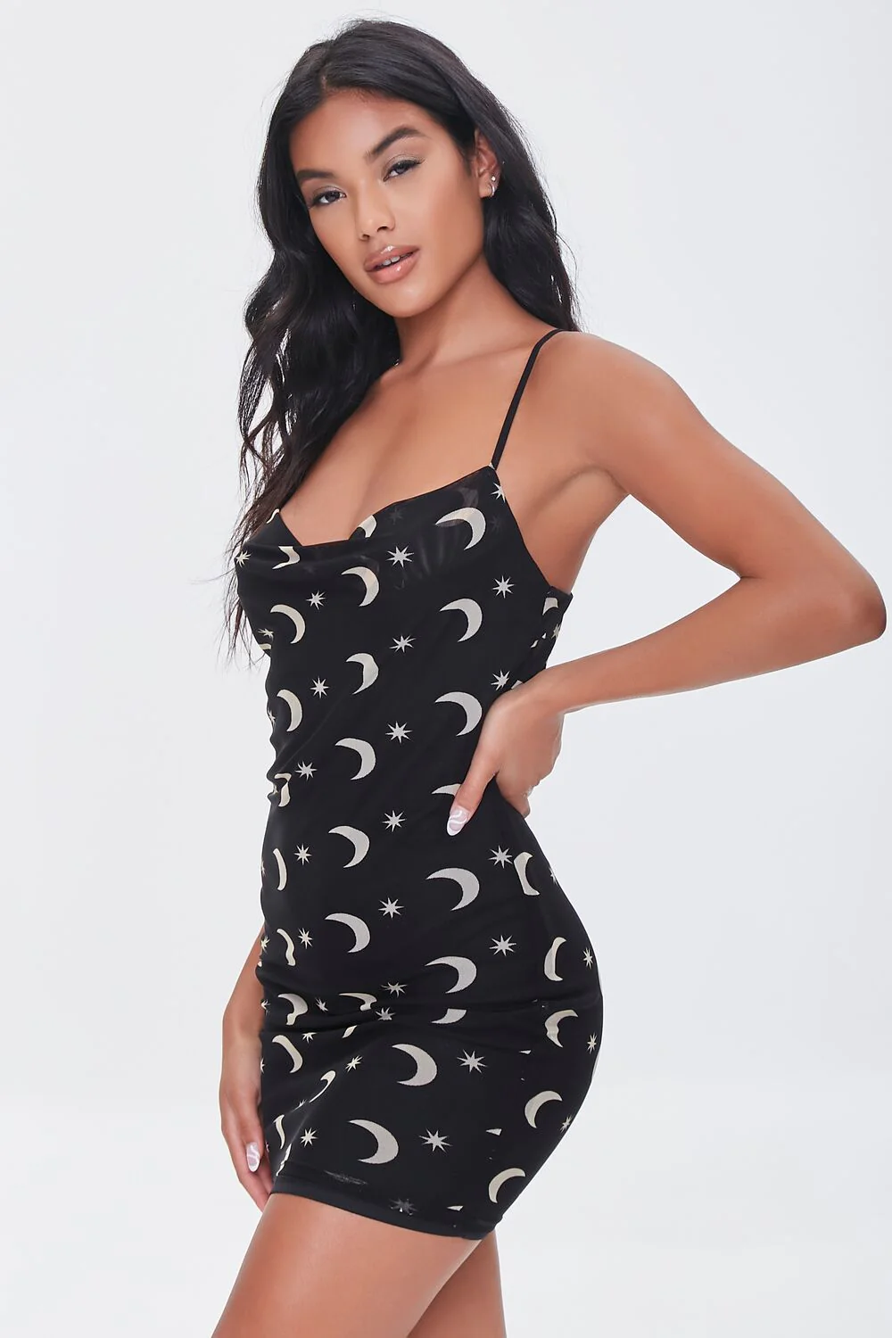 Moon & Star Print Cami Dress - Image 2