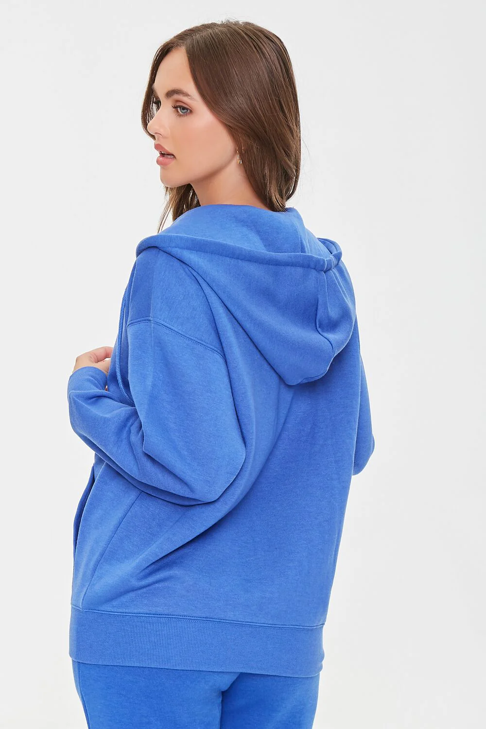 Basic Fleece Zip-Up Hoodie - Image 3