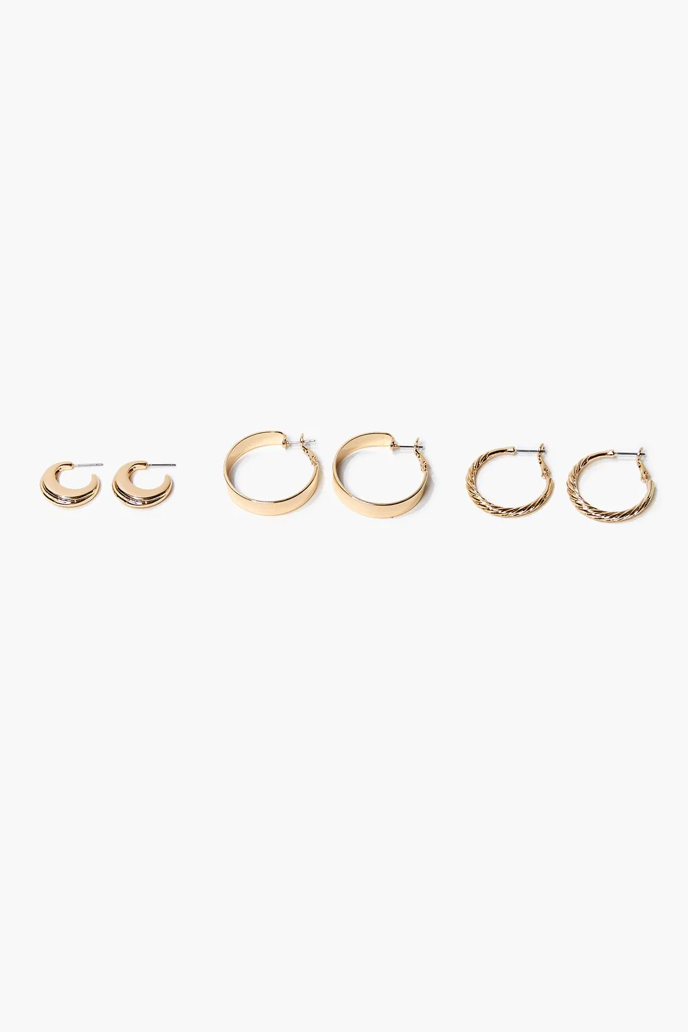 Twisted Hoop Earring Set - Image 2