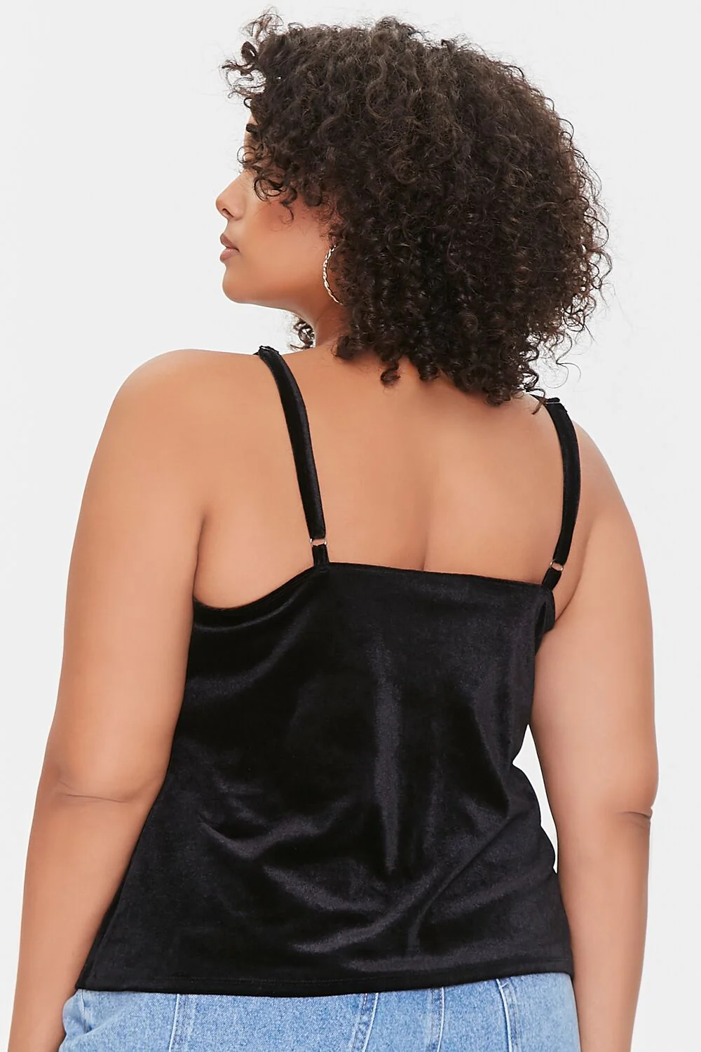 Plus Size Velvet Lace Cami - Image 3
