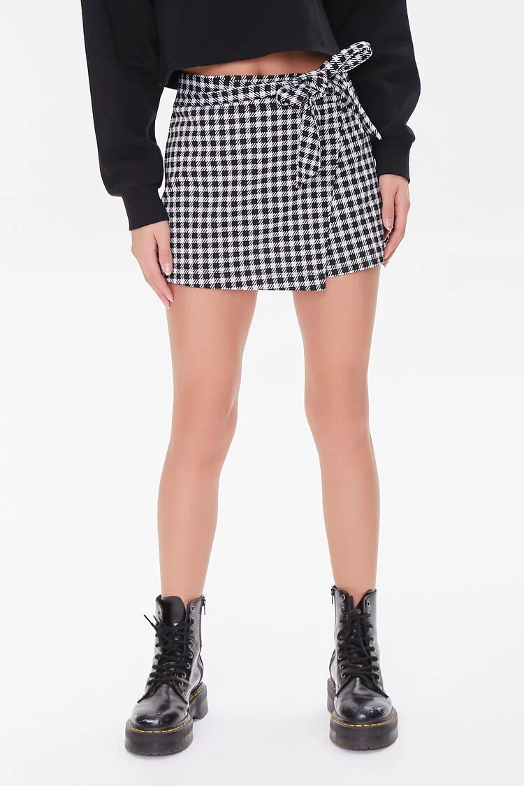 Gingham Wrap Skort - Image 2