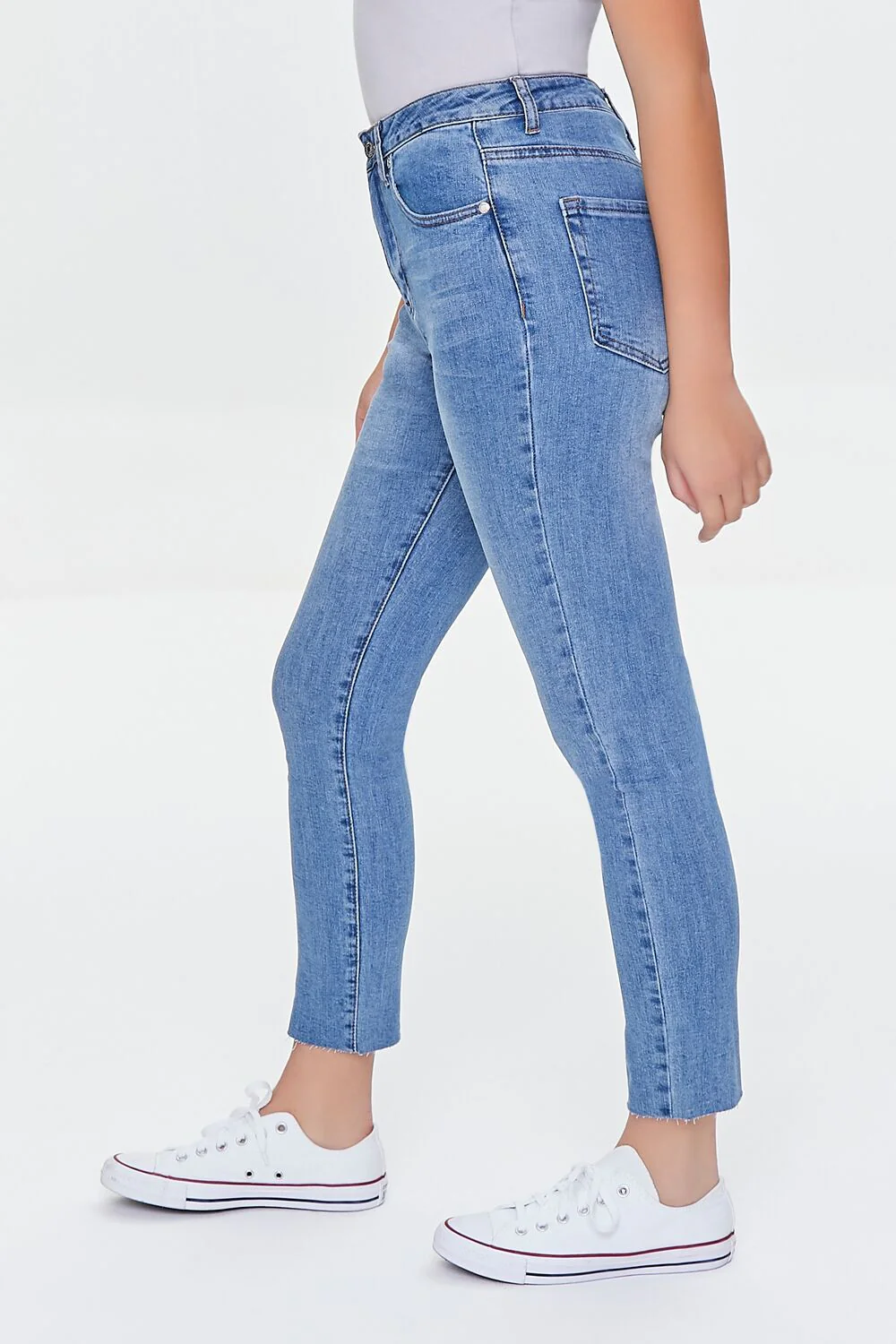 Essential High-Rise Raw-Cut Jeans - Image 3