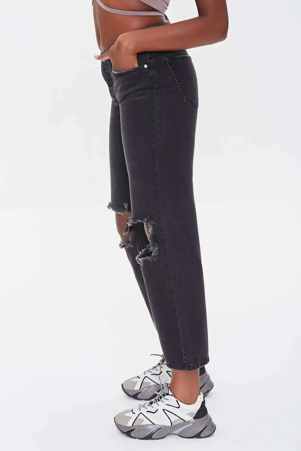 Premium Distressed 90s Fit Jeans - Image 3