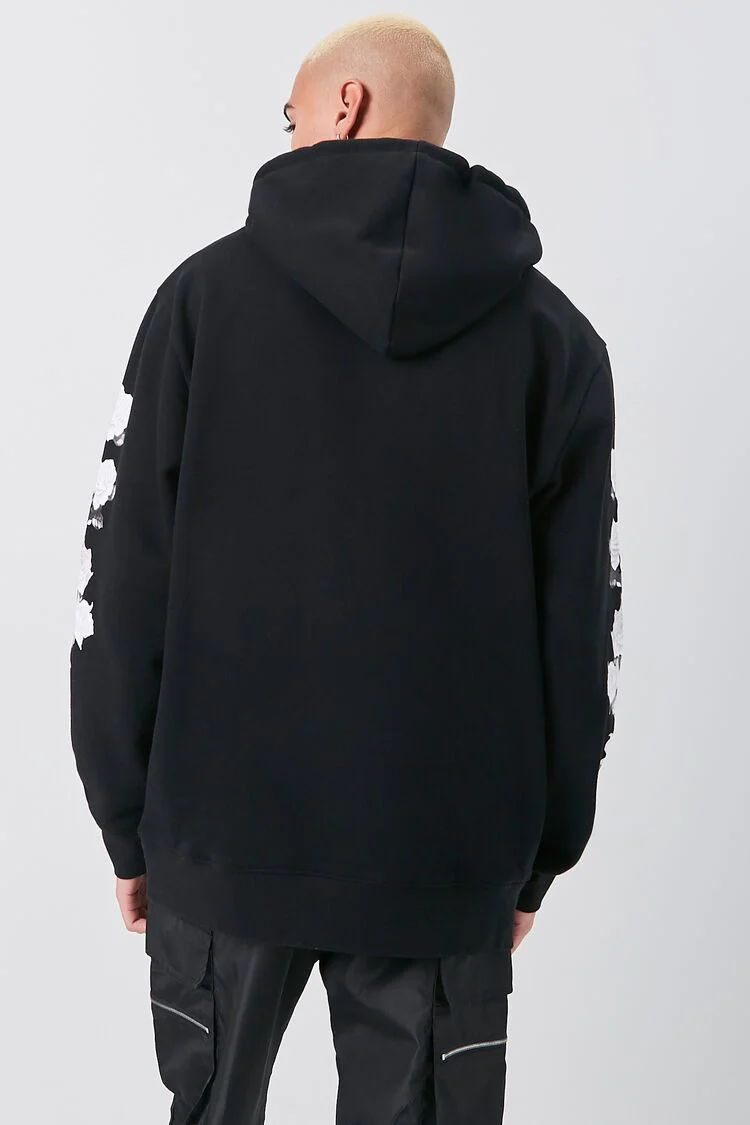 Heavenly Floral Print Hoodie - Image 3