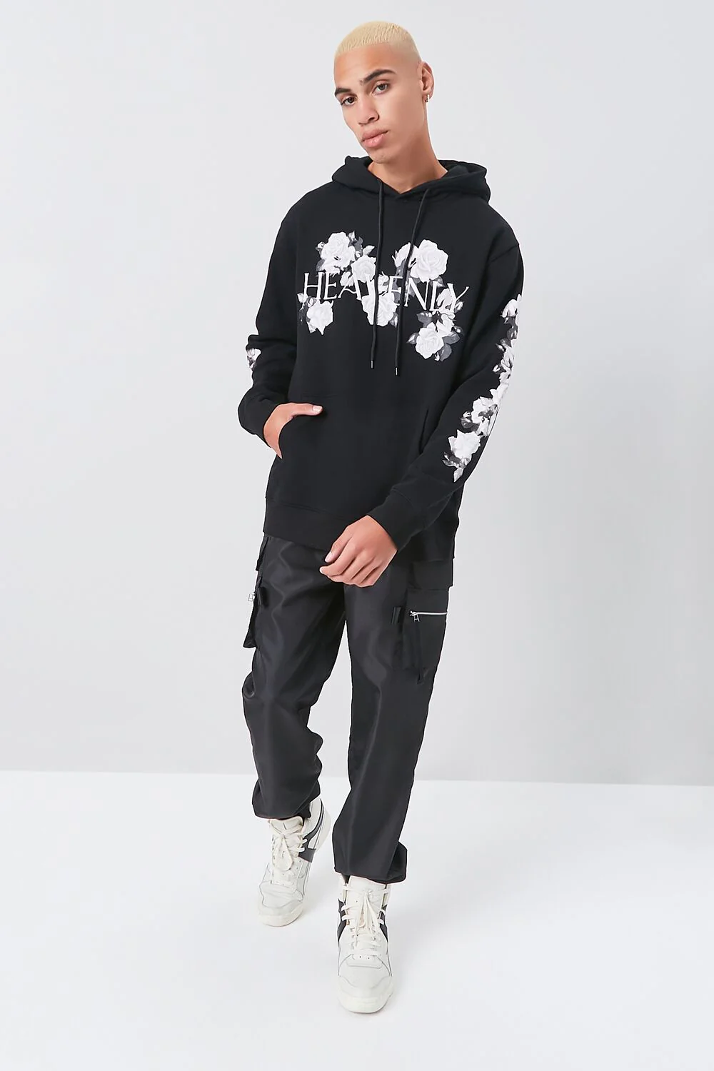 Heavenly Floral Print Hoodie - Image 4
