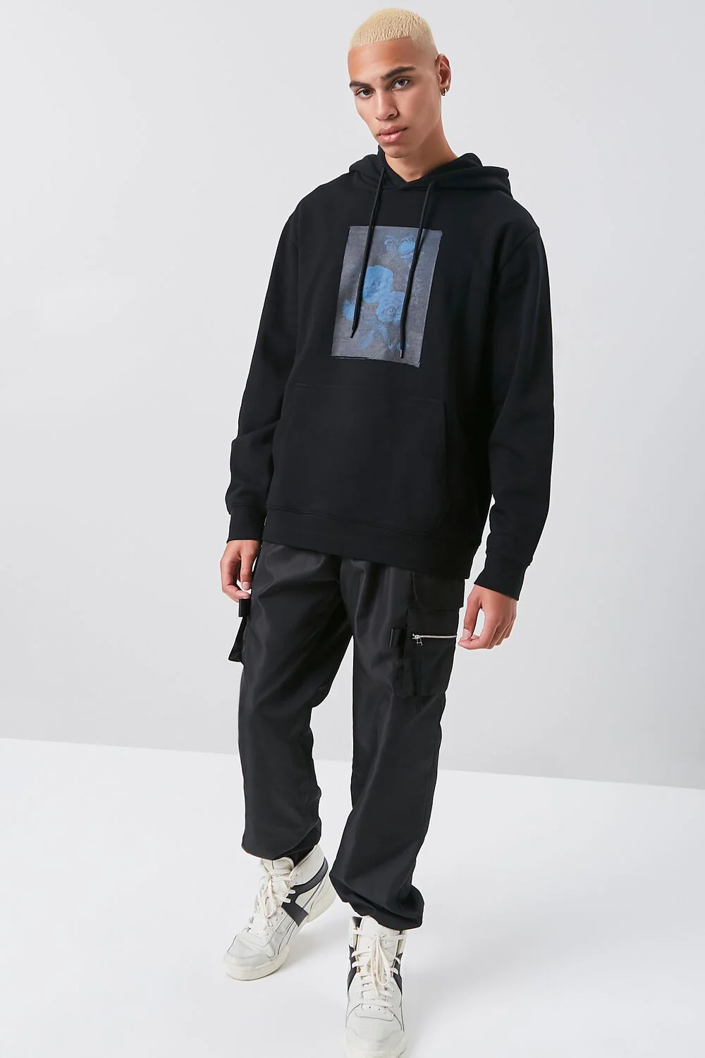 Flower Painting Graphic Hoodie - Image 4