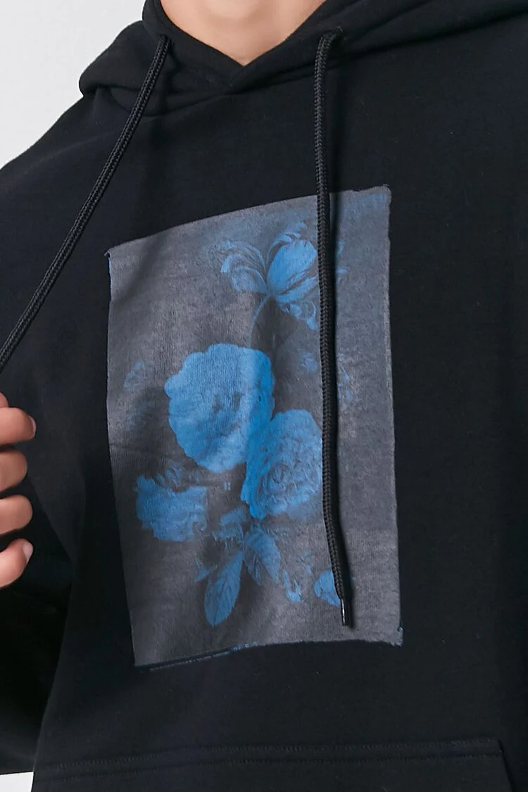 Flower Painting Graphic Hoodie - Image 5