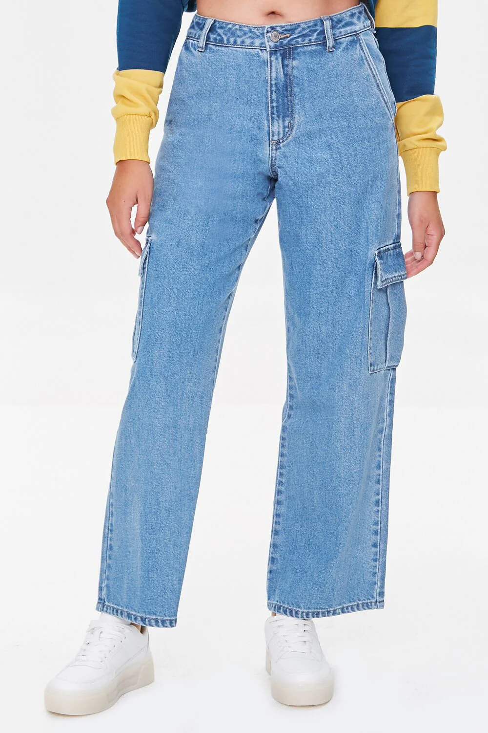 High-Rise Cargo Jeans - Image 2