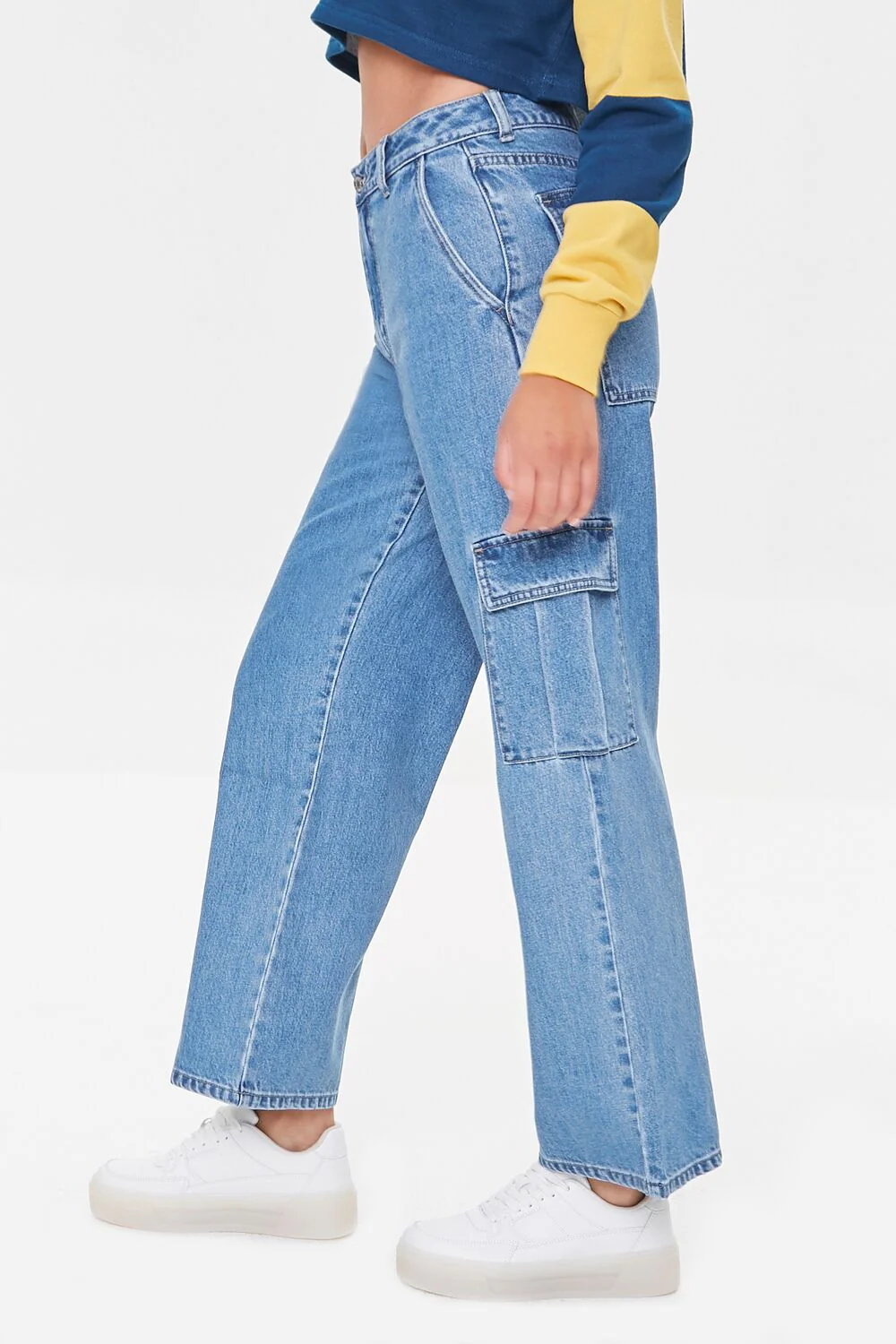 High-Rise Cargo Jeans - Image 3