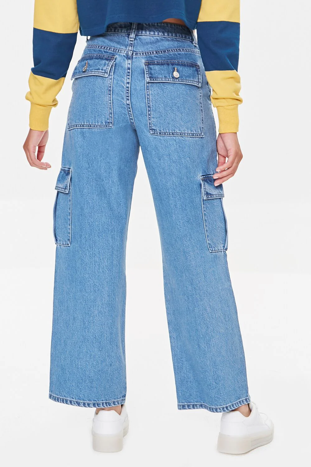 High-Rise Cargo Jeans - Image 4