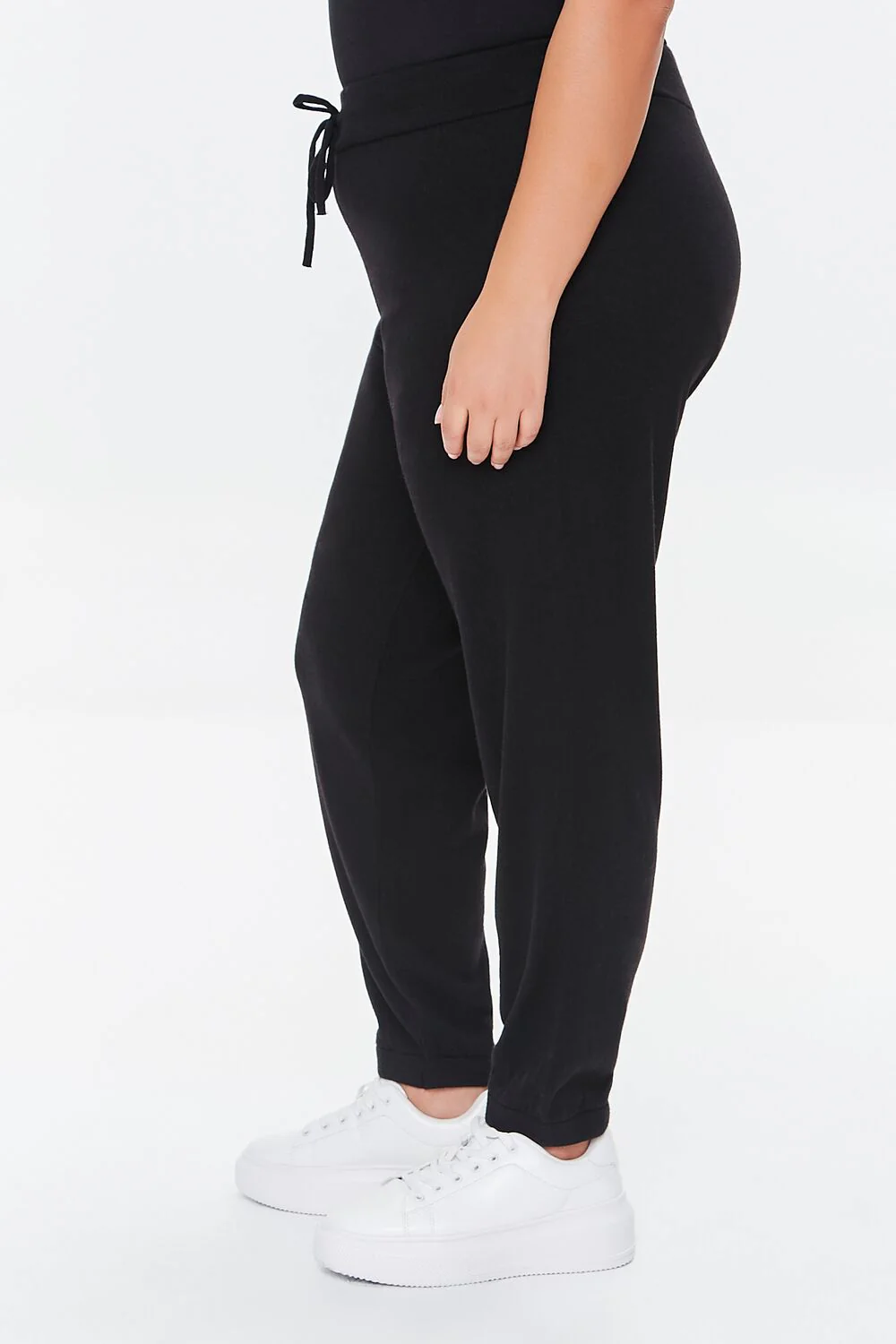 Plus Size Drawstring High-Rise Joggers - Image 3