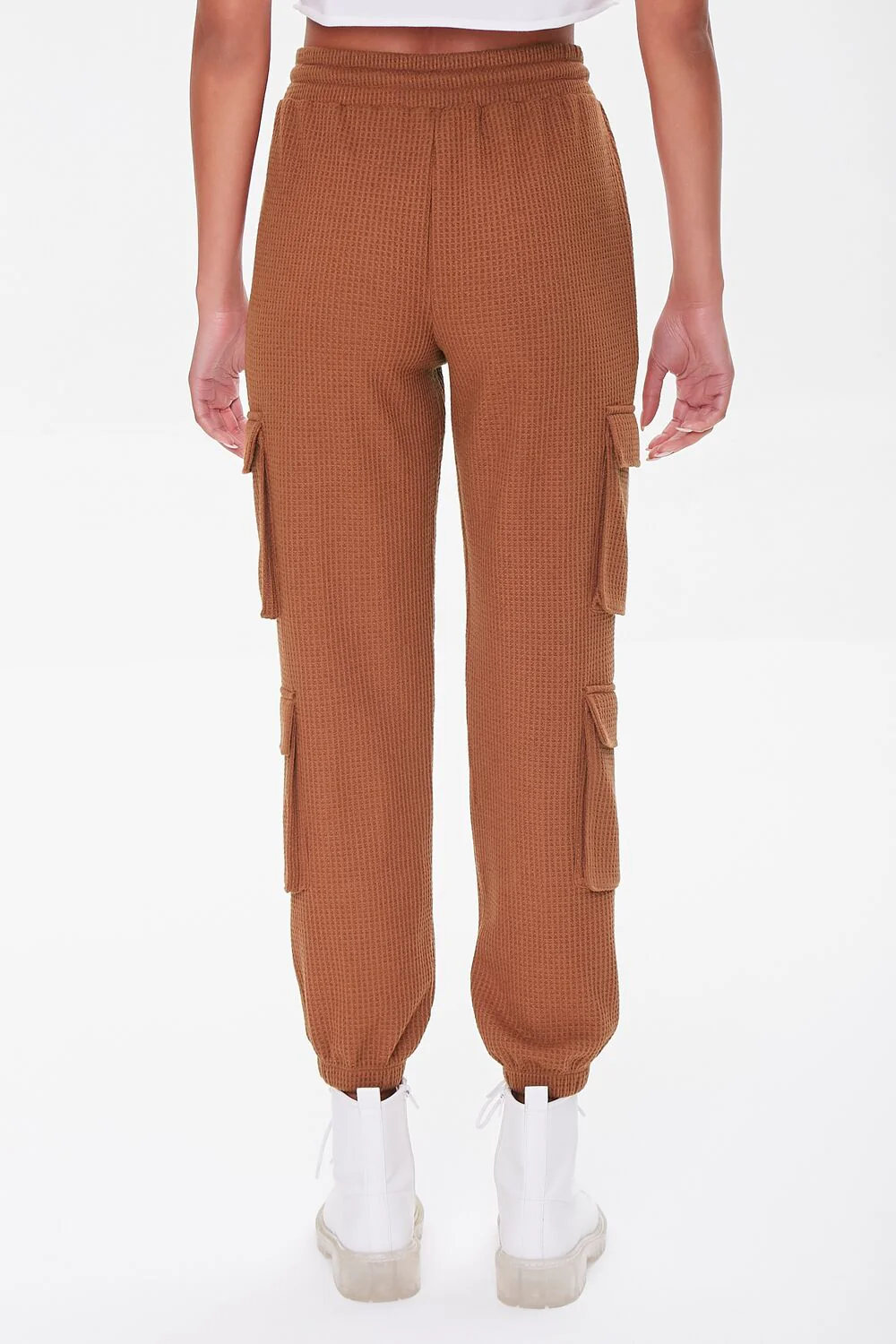 Waffle Knit Cargo Joggers - Image 4