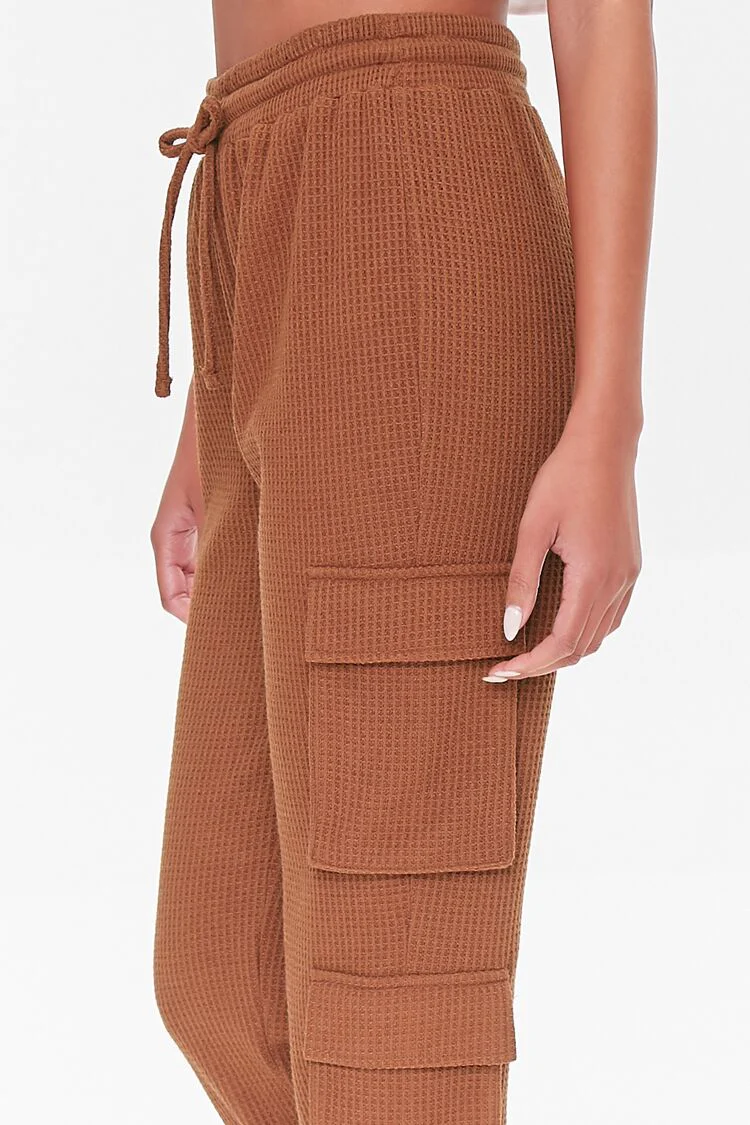 Waffle Knit Cargo Joggers - Image 5
