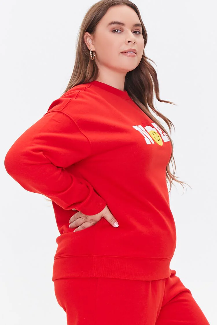 Plus Size Fleece Noel Pullover - Image 2
