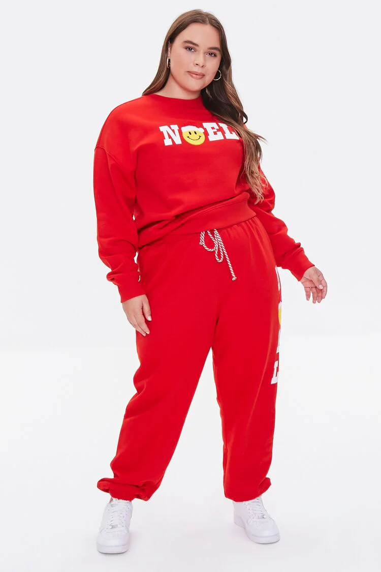 Plus Size Fleece Noel Pullover - Image 4
