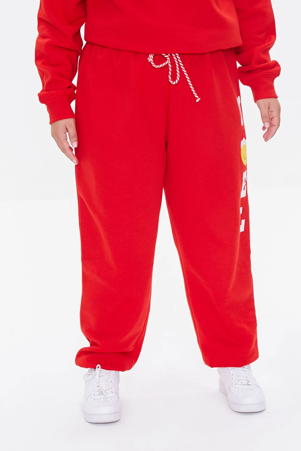 Plus Size Fleece Noel Joggers - Image 2