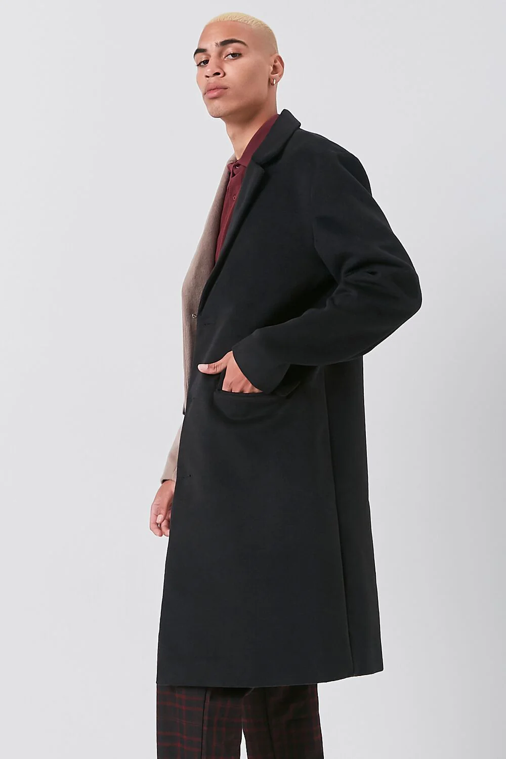 Colorblock Longline Coat - Image 2