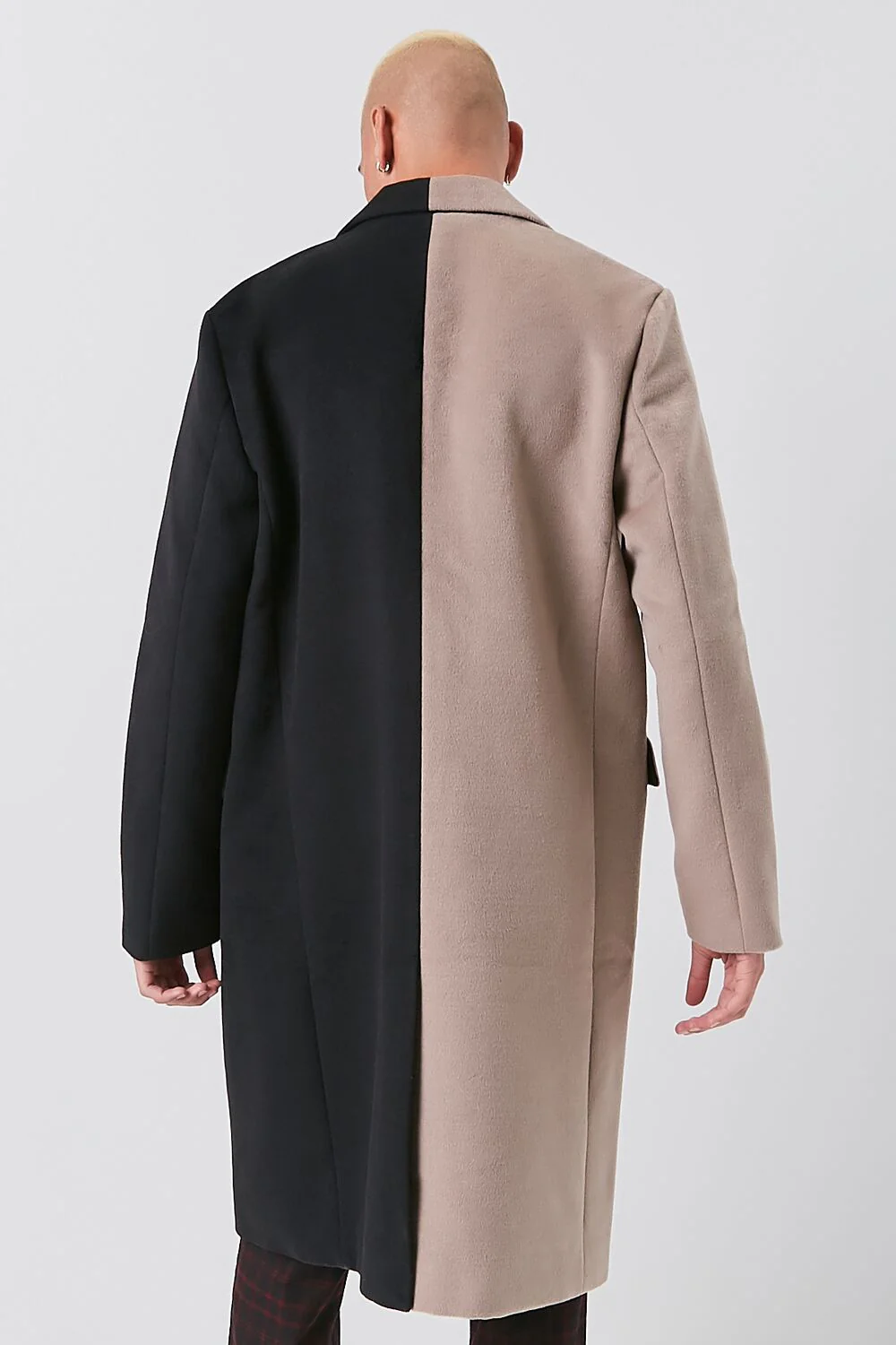 Colorblock Longline Coat - Image 4